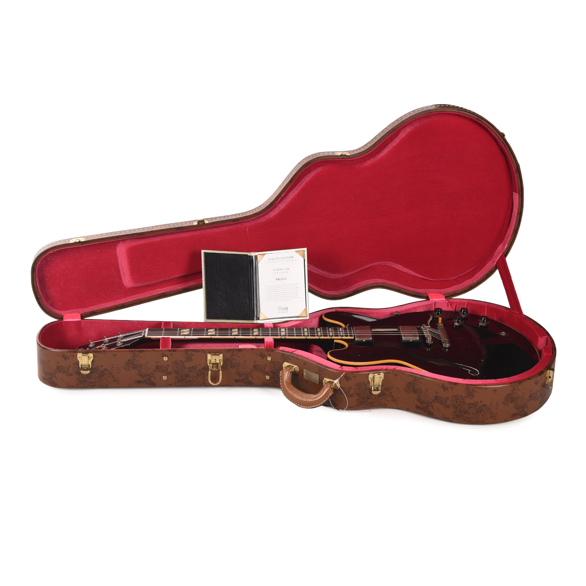 Gibson Custom Shop Limited Run 1959 ES-345 Antique Ebony Murphy Lab Heavy Aged Electric Guitars / Semi-Hollow