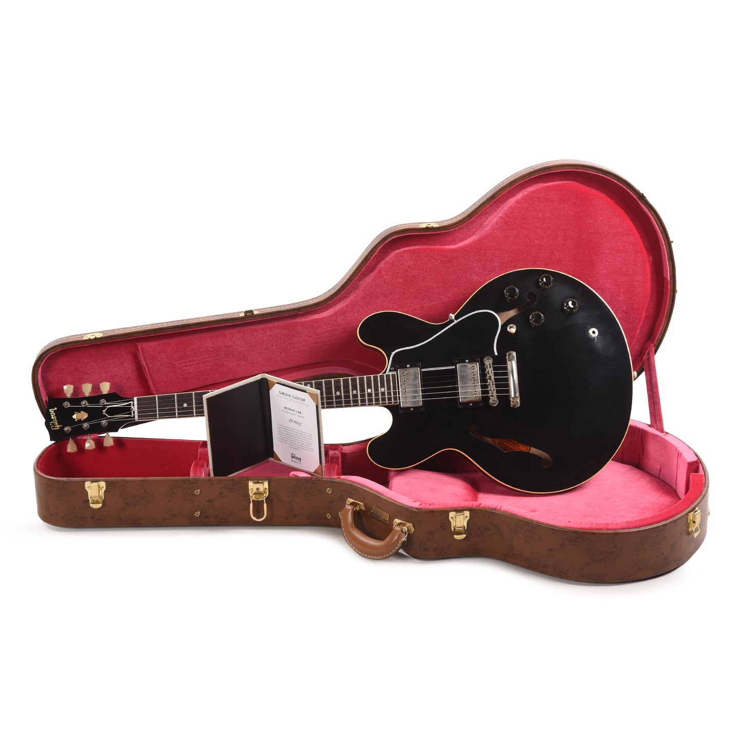 Gibson Custom Shop Murphy Lab 1959 ES-335 Reissue Ebony Ultra Light Aged Electric Guitars / Semi-Hollow