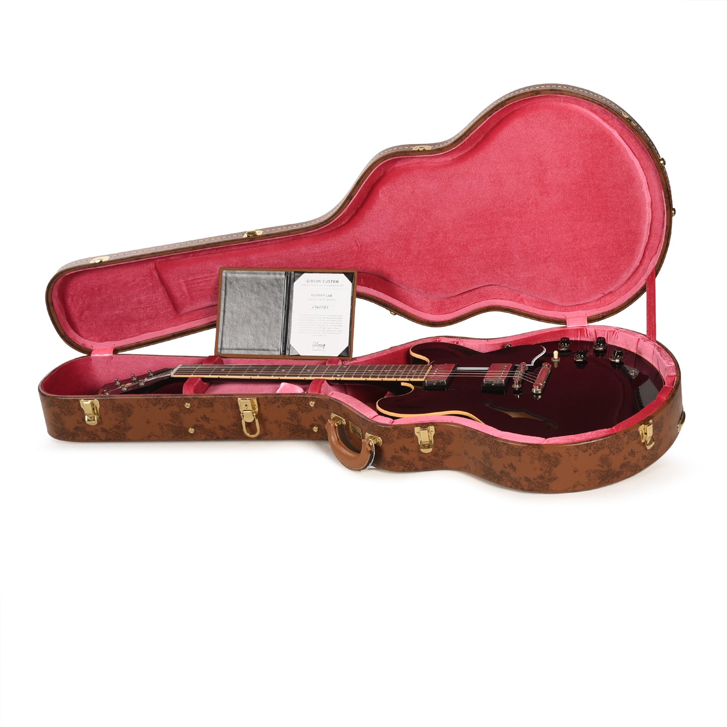 Gibson Custom Shop Murphy Lab 1959 ES-335 Reissue Ebony Ultra Light Aged Electric Guitars / Semi-Hollow