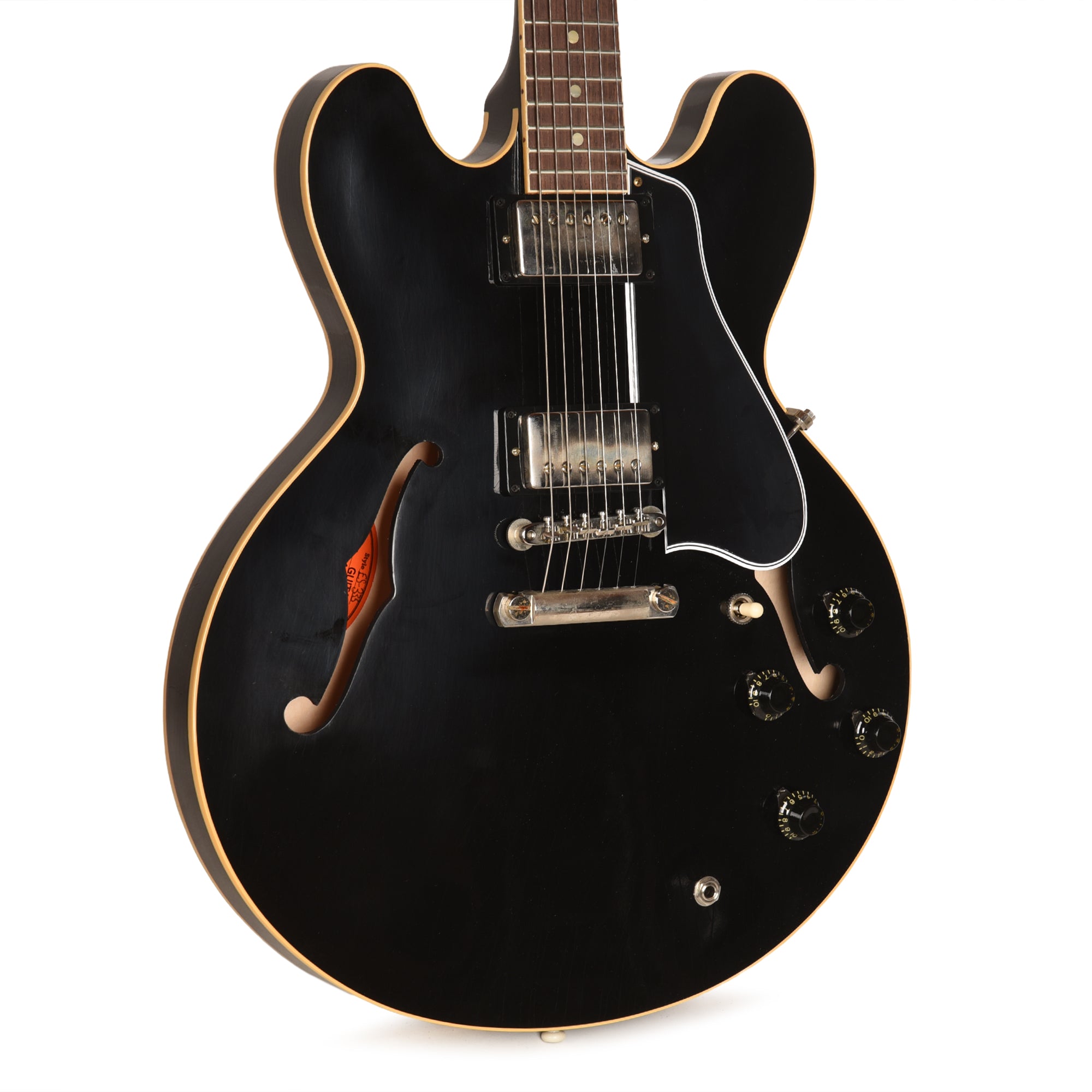 Gibson Custom Shop Murphy Lab 1959 ES-335 Reissue Ebony Ultra Light Aged Electric Guitars / Semi-Hollow