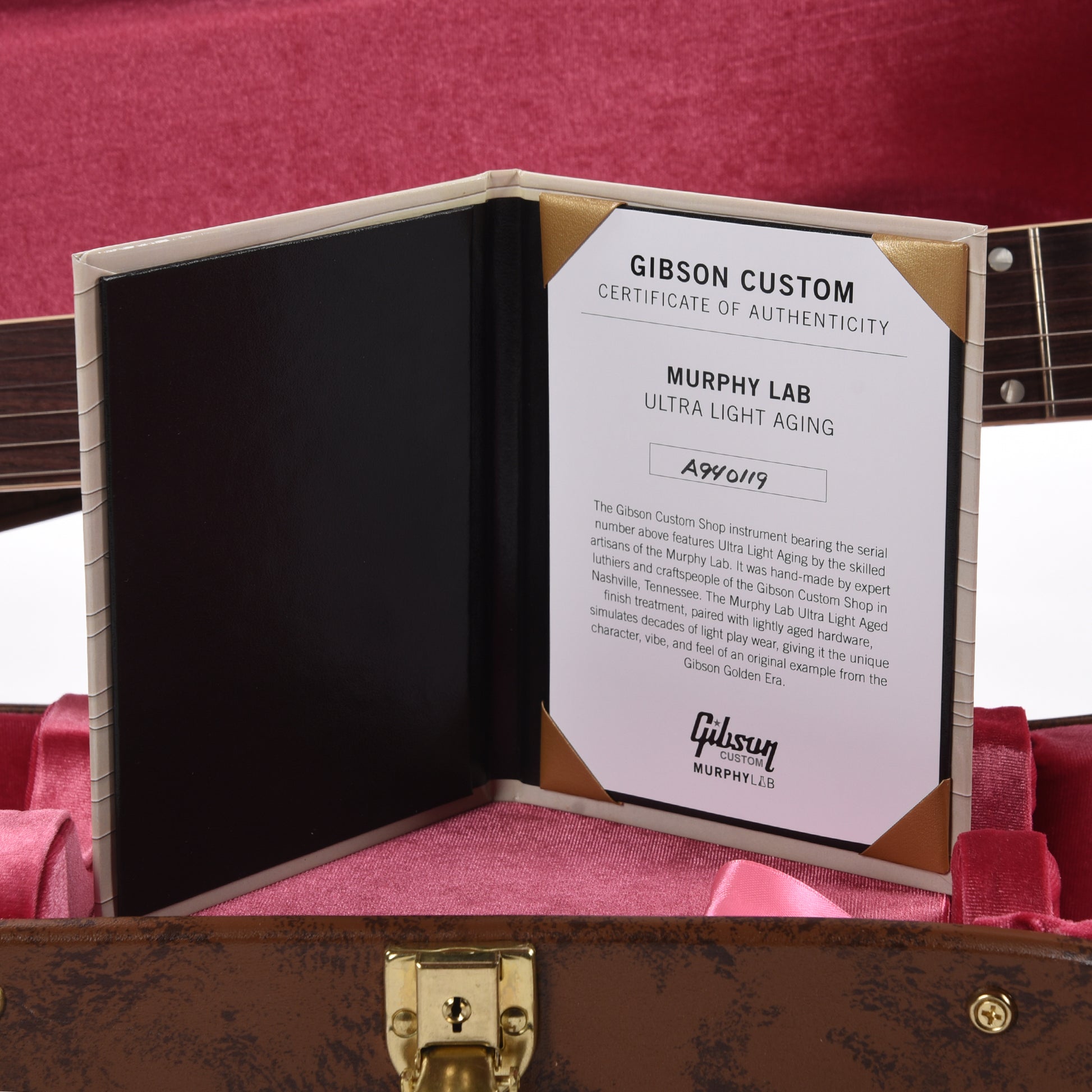 Gibson Custom Shop Murphy Lab 1959 ES-335 Reissue Ebony Ultra Light Aged Electric Guitars / Semi-Hollow