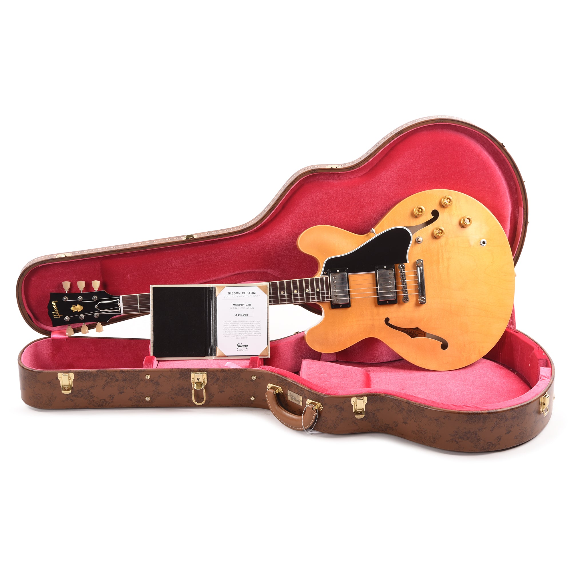 Gibson Custom Shop Murphy Lab 1959 ES-335 Reissue Vintage Natural Ultra Light Aged Electric Guitars / Semi-Hollow