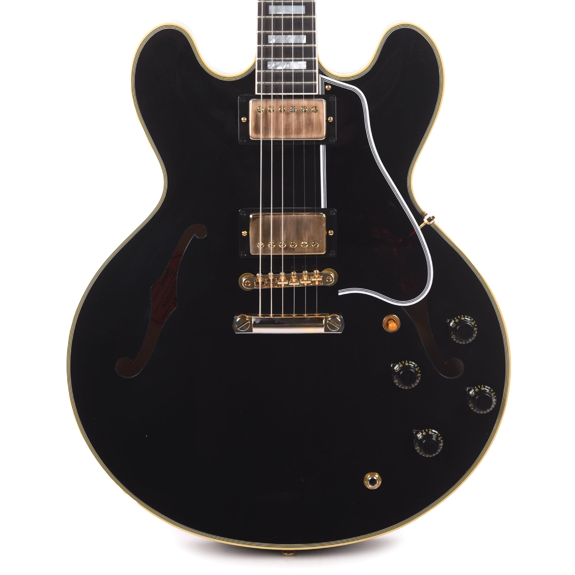 Gibson Custom Shop Murphy Lab 1959 ES-355 Reissue Ebony Ultra Light Aged w/Stop Bar Electric Guitars / Semi-Hollow