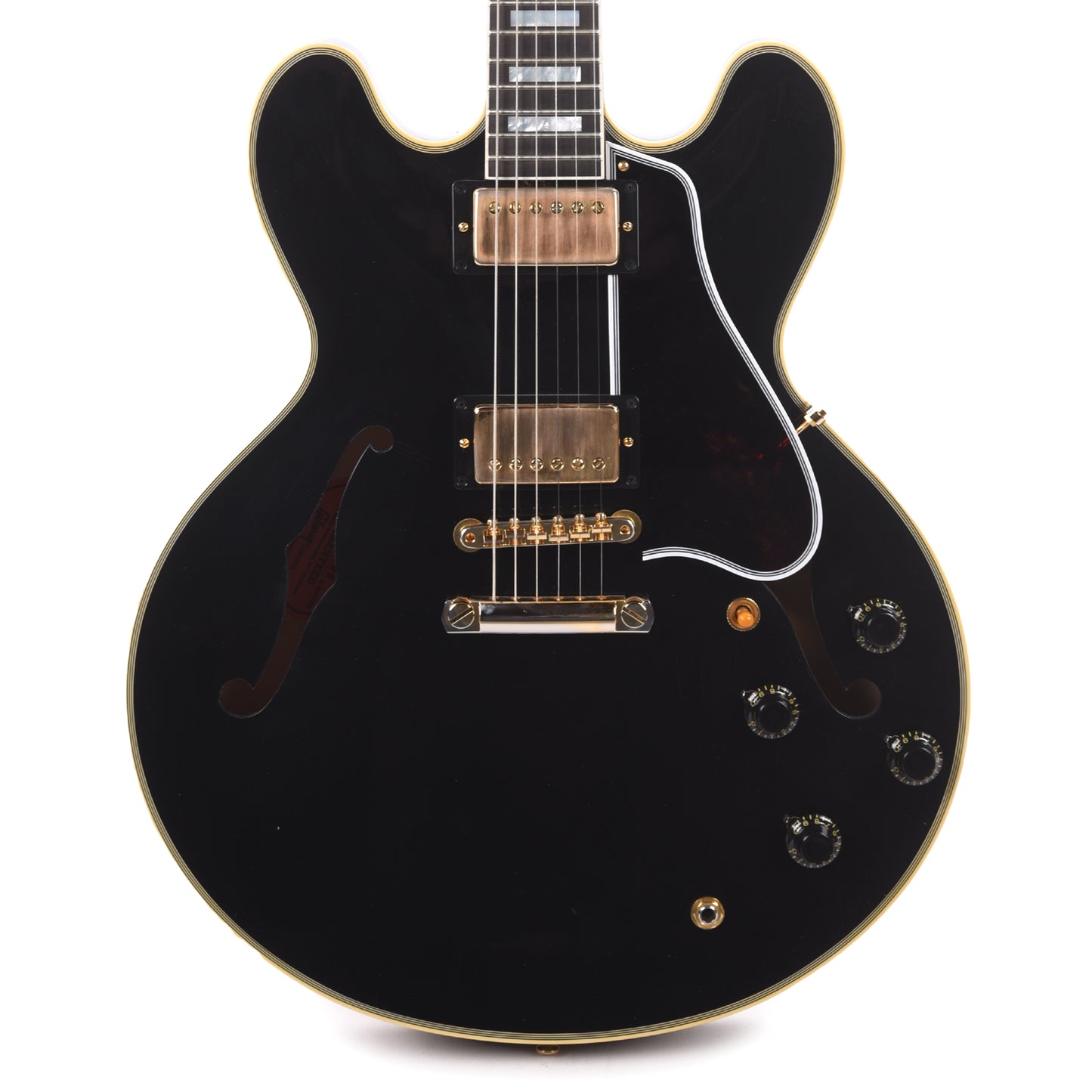 Gibson Custom Shop Murphy Lab 1959 ES-355 Reissue Ebony Ultra Light Aged w/Stop Bar Electric Guitars / Semi-Hollow