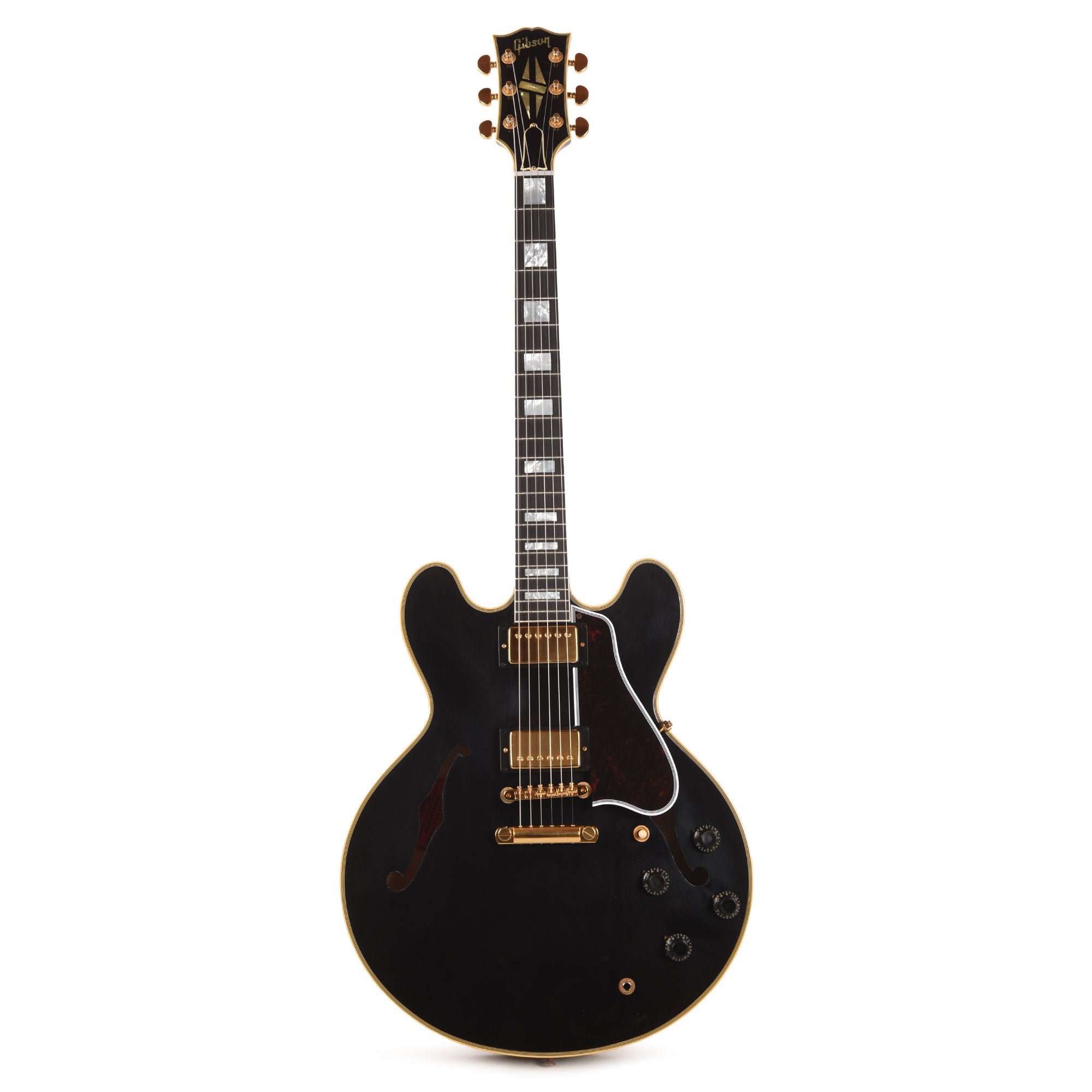 Gibson Custom Shop Murphy Lab 1959 ES-355 Reissue Ebony Ultra Light Aged w/Stop Bar Electric Guitars / Semi-Hollow