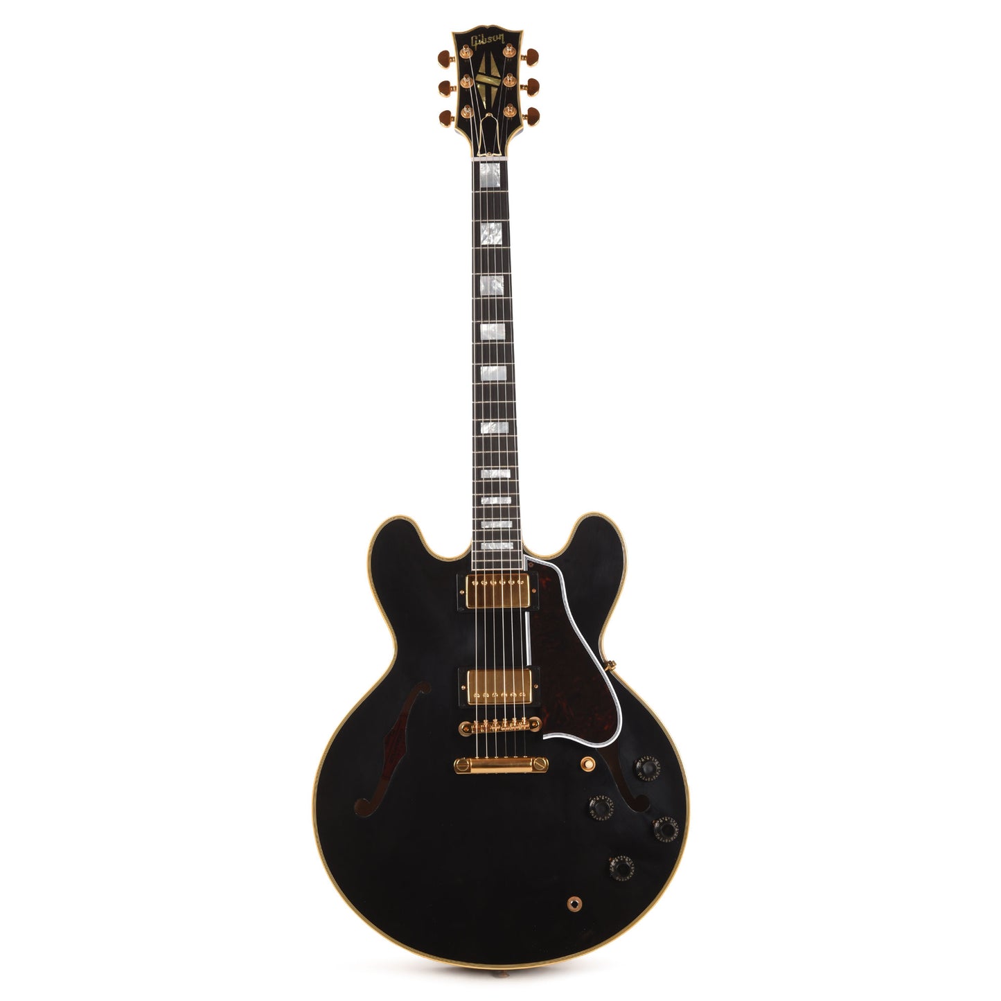 Gibson Custom Shop Murphy Lab 1959 ES-355 Reissue Ebony Ultra Light Aged w/Stop Bar Electric Guitars / Semi-Hollow