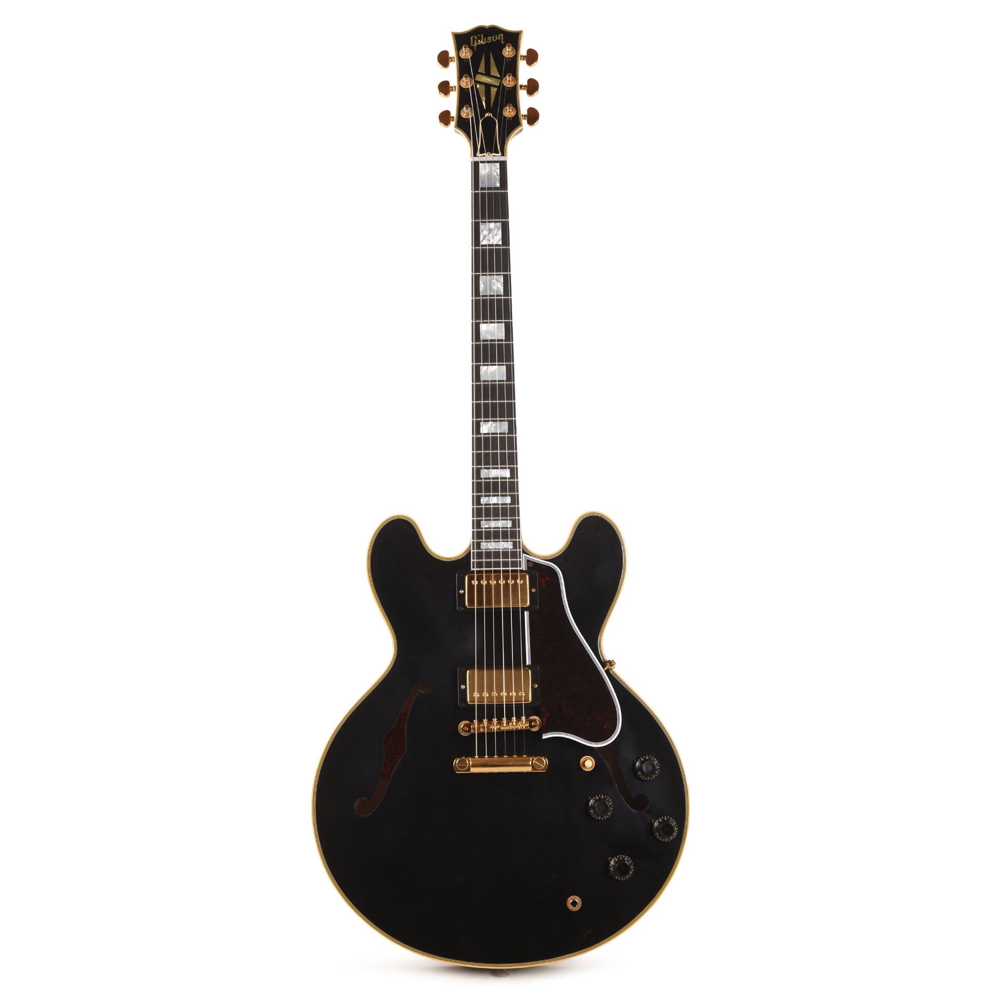Gibson Custom Shop Murphy Lab 1959 ES-355 Reissue Ebony Ultra Light Aged w/Stop Bar Electric Guitars / Semi-Hollow