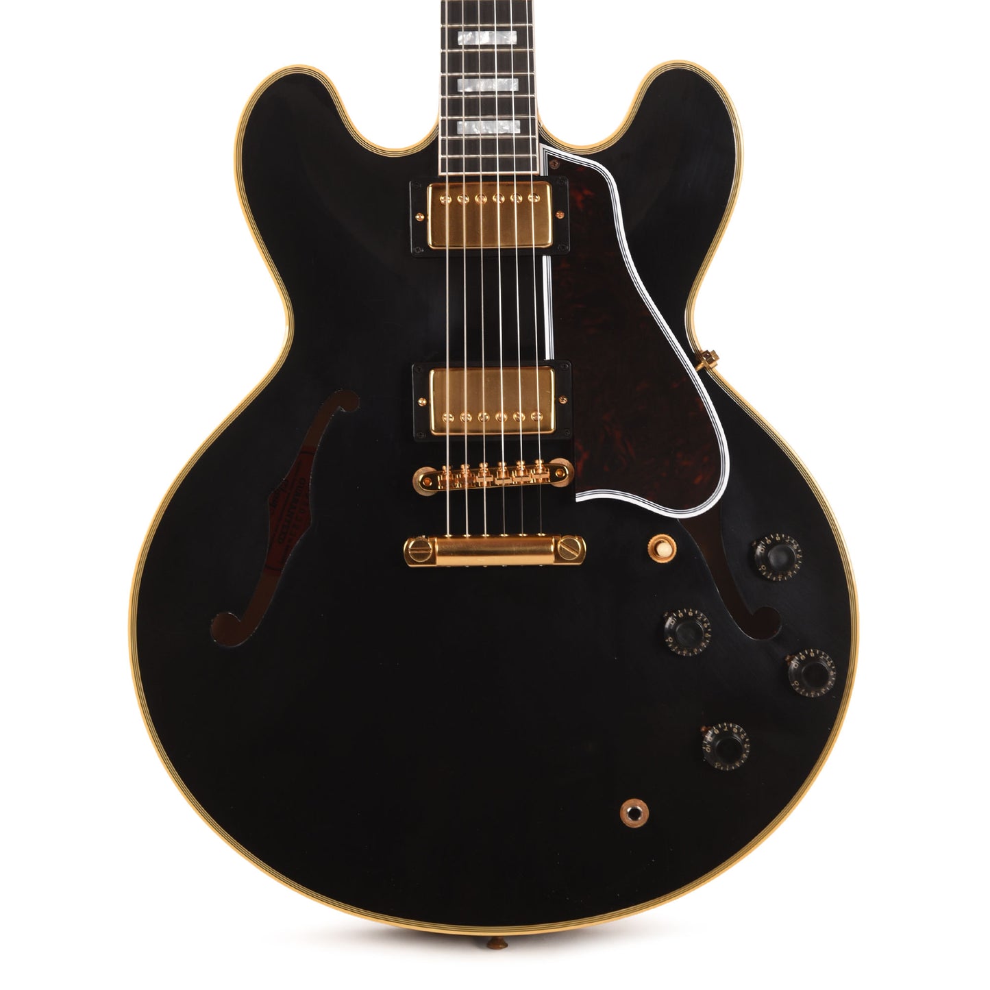 Gibson Custom Shop Murphy Lab 1959 ES-355 Reissue Ebony Ultra Light Aged w/Stop Bar Electric Guitars / Semi-Hollow