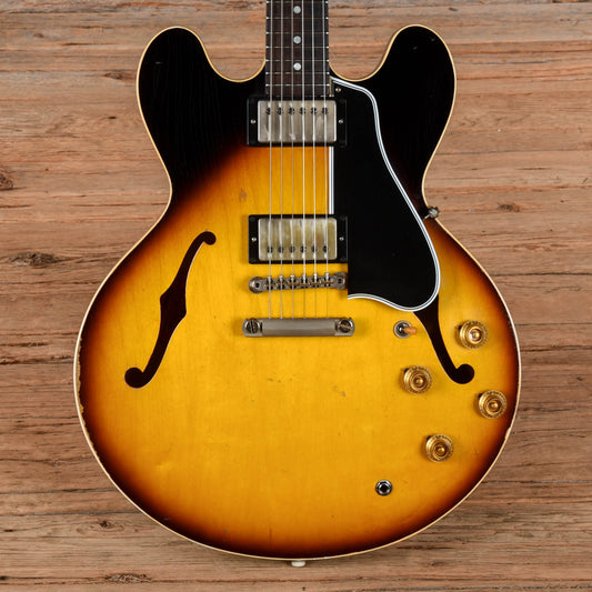 Gibson Custom Shop Murphy Lab '58 ES-335 Reissue Heavy Aged Faded Tobacco Burst 2024 Electric Guitars / Semi-Hollow