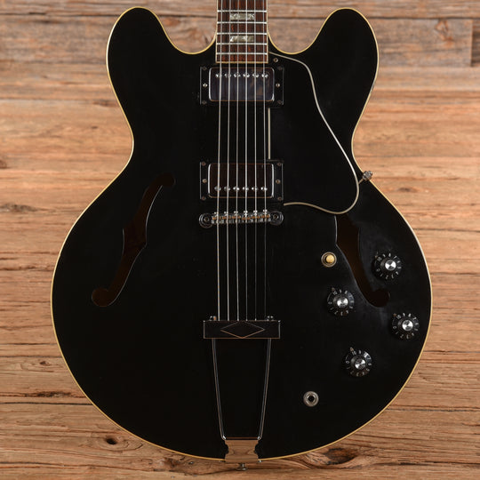 Gibson ES-335 Black 1975 Electric Guitars / Semi-Hollow
