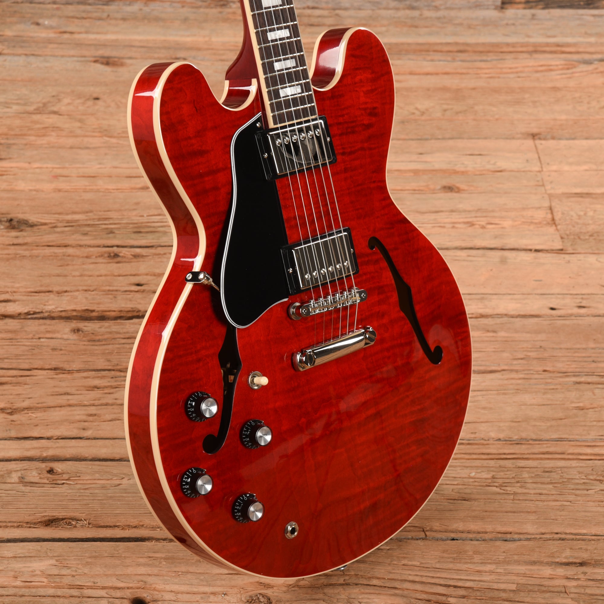 Gibson ES-335 Block Figured Cherry 2022 LEFTY Electric Guitars / Semi-Hollow