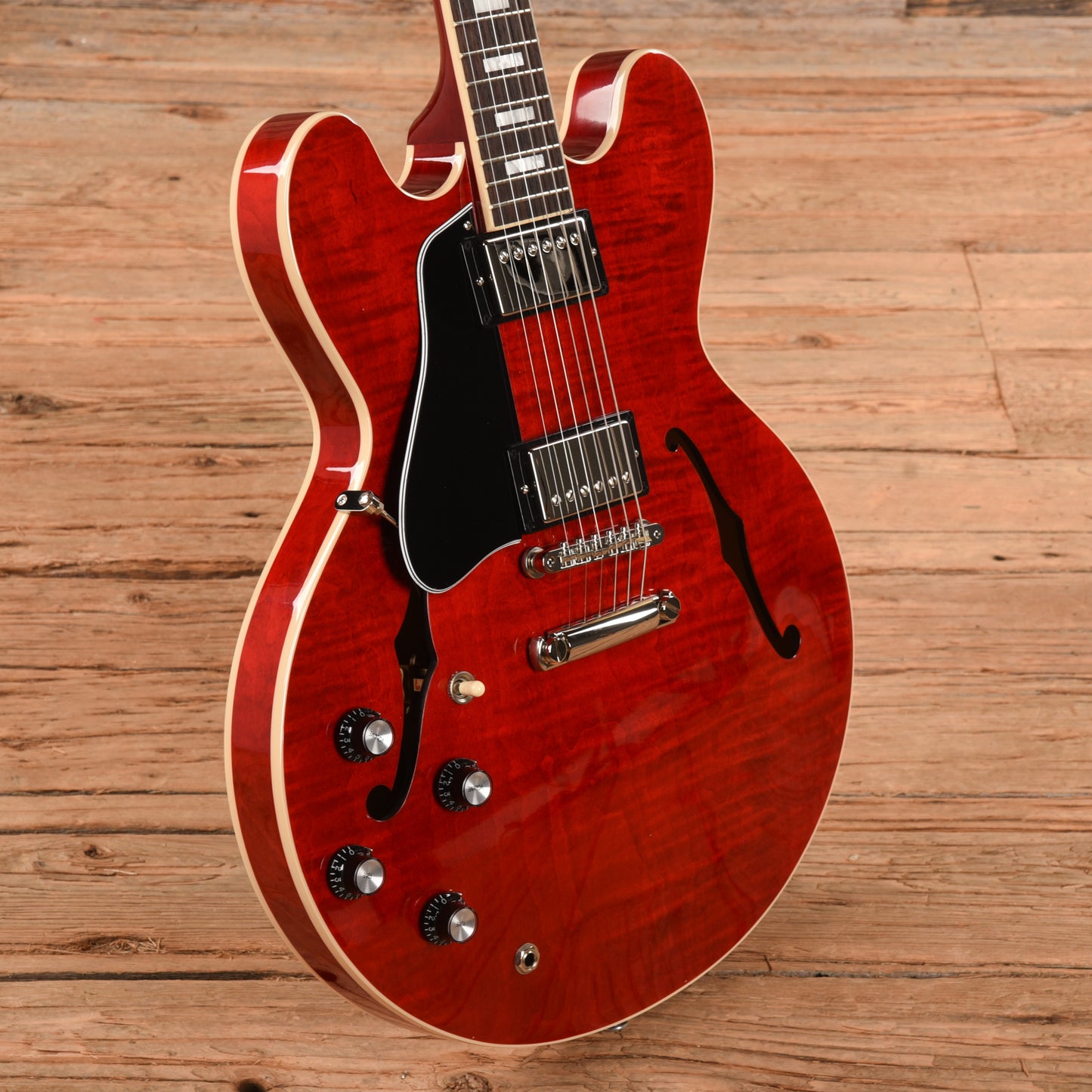 Gibson ES-335 Block Figured Cherry 2022 LEFTY Electric Guitars / Semi-Hollow