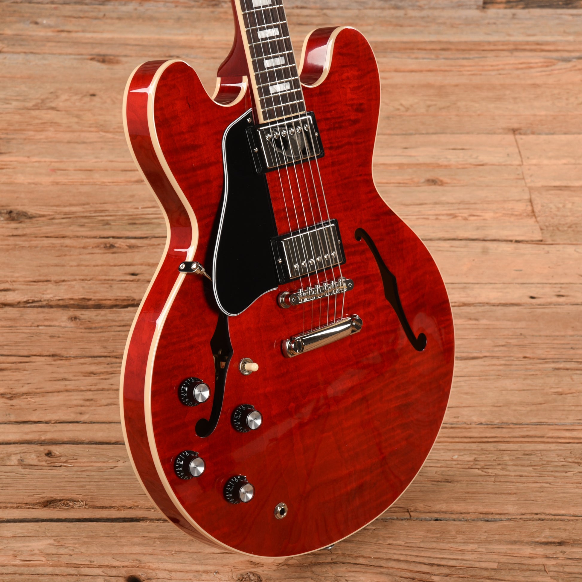 Gibson ES-335 Block Figured Cherry 2022 LEFTY Electric Guitars / Semi-Hollow