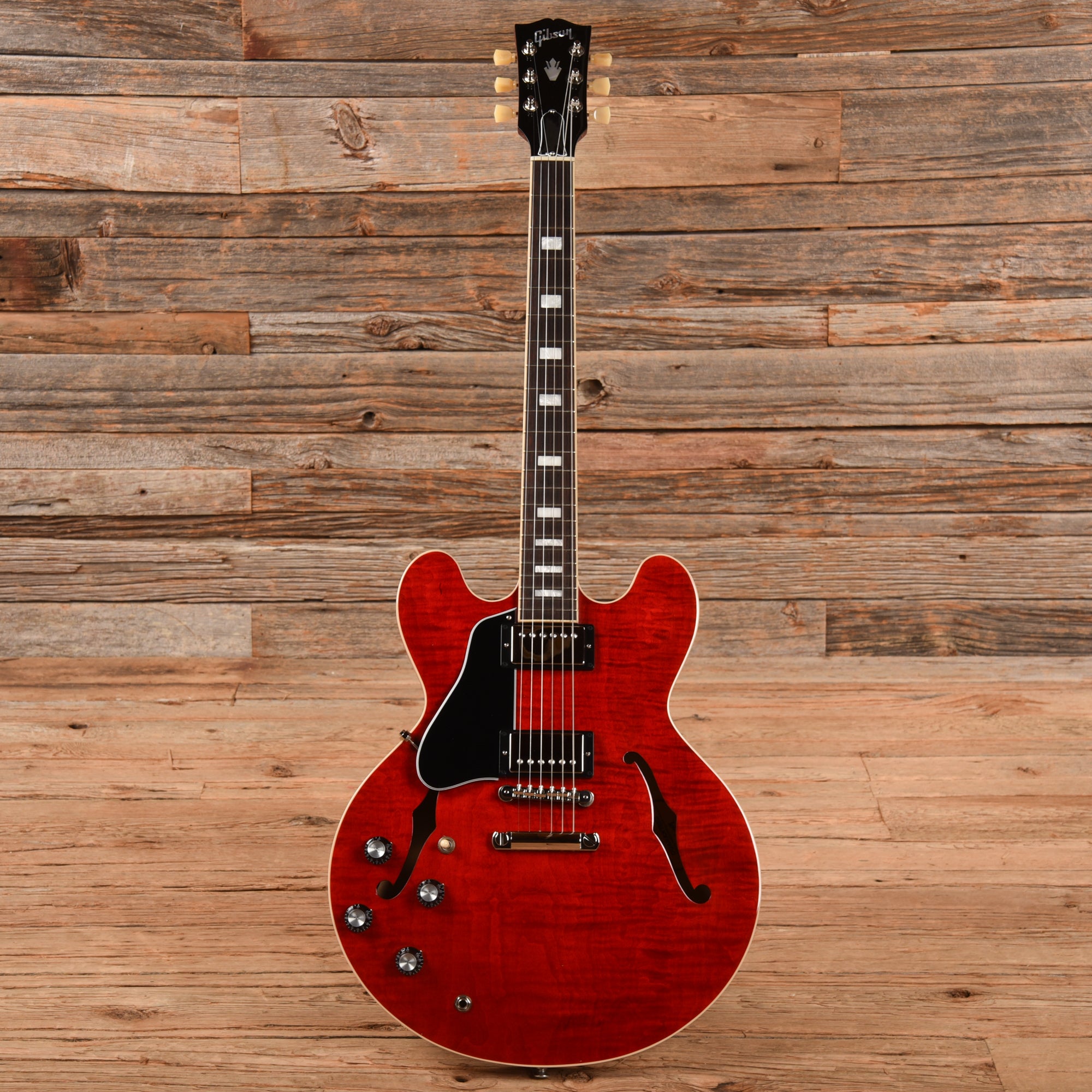 Gibson ES-335 Block Figured Cherry 2022 LEFTY Electric Guitars / Semi-Hollow