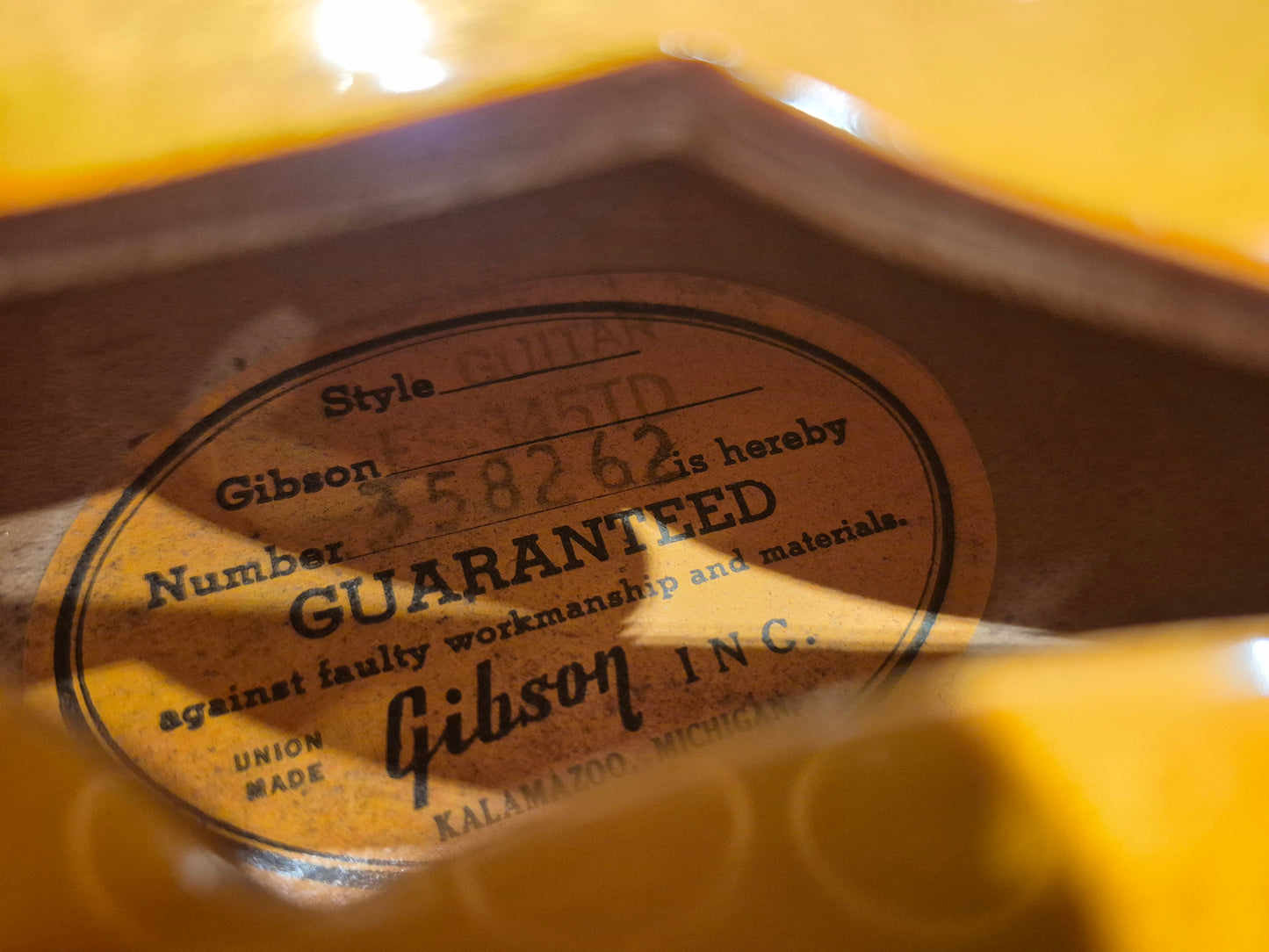 Gibson ES-345 Sunburst 1965 Electric Guitars / Semi-Hollow
