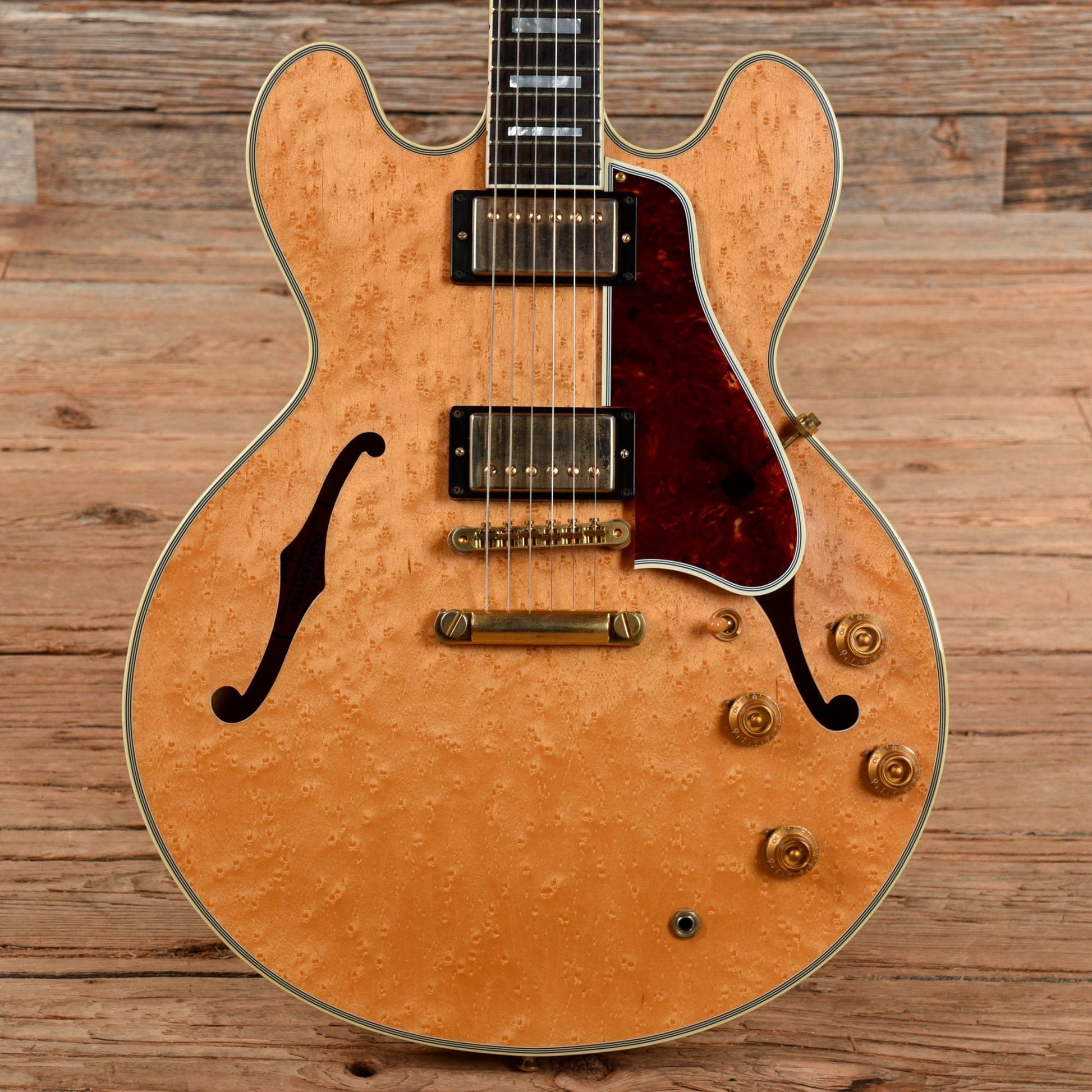 Gibson ES-355 Custom Burl Maple w/HSC Natural 2017 Electric Guitars / Semi-Hollow