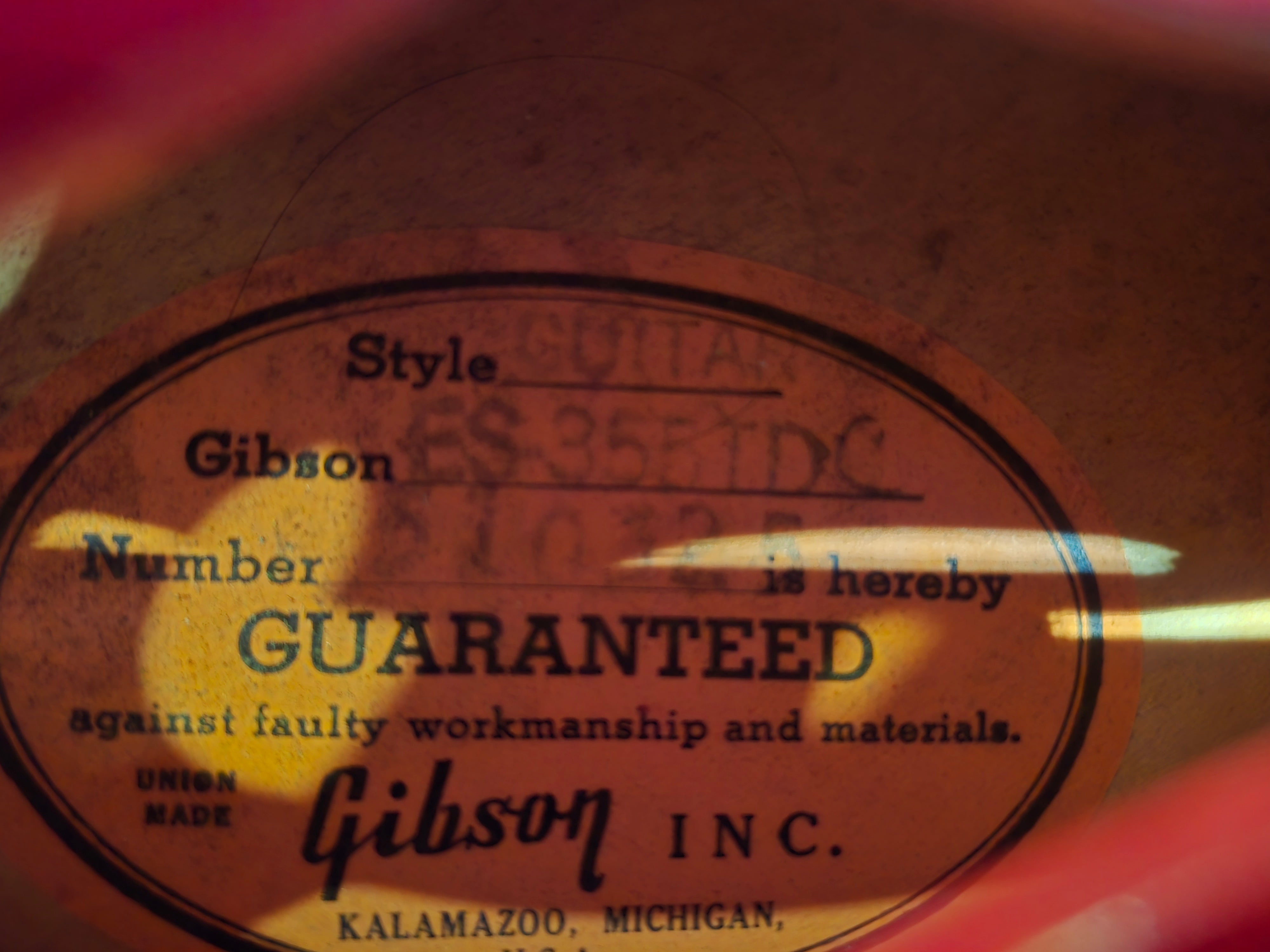 Gibson ES-355 TDC Cherry 1968 Electric Guitars / Semi-Hollow