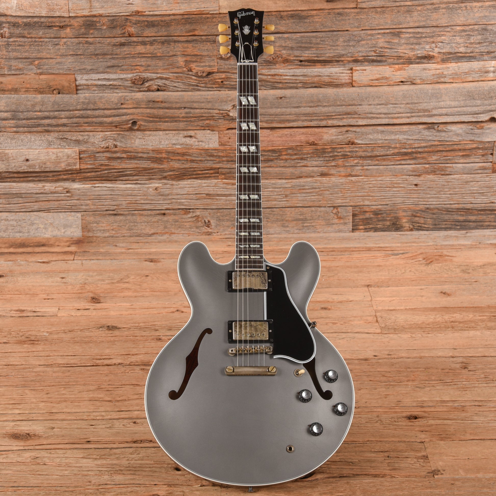 Gibson M2M Custom Murphy Lab '59 ES-355 Reissue Ultra Light Aged Silver 2025 Electric Guitars / Semi-Hollow