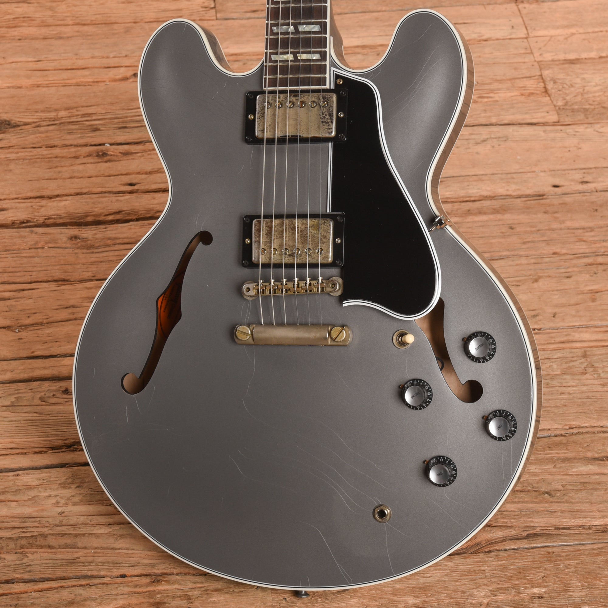 Gibson M2M Custom Murphy Lab '59 ES-355 Reissue Ultra Light Aged Silver 2025 Electric Guitars / Semi-Hollow