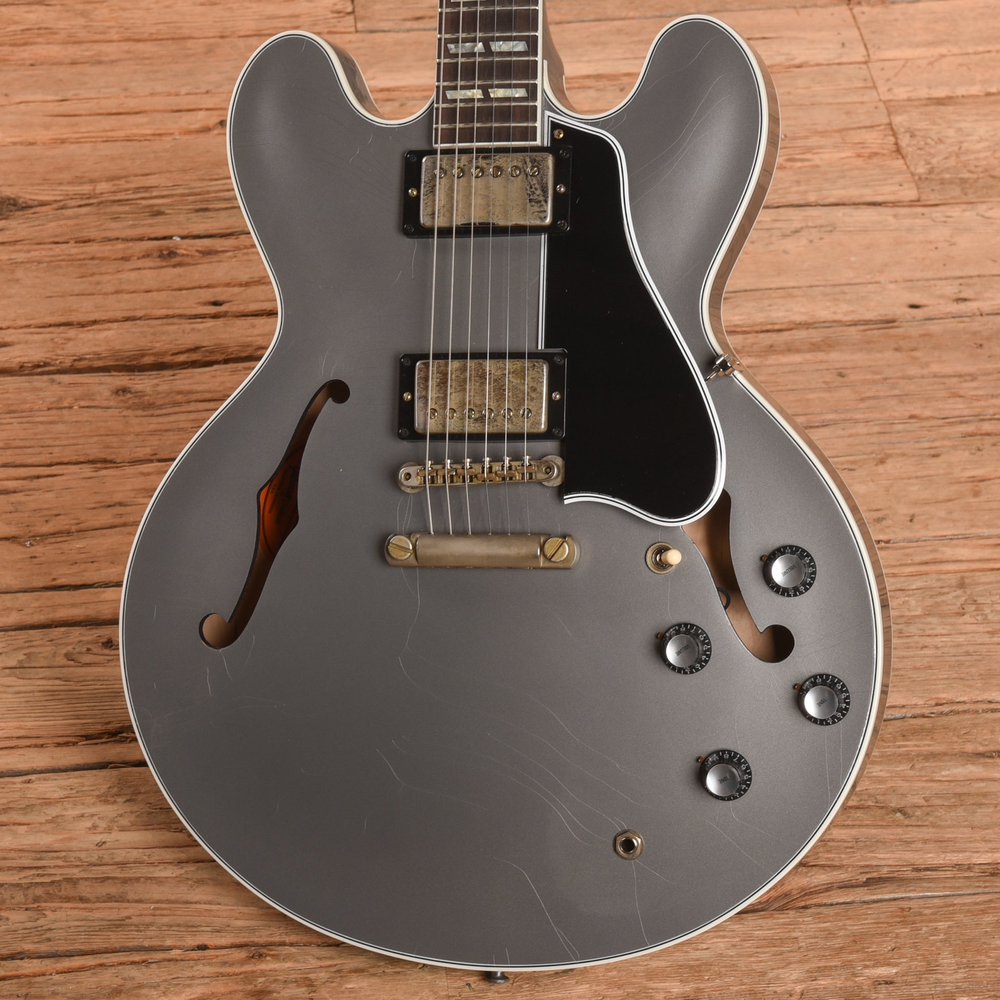 Gibson M2M Custom Murphy Lab '59 ES-355 Reissue Ultra Light Aged Silver 2025 Electric Guitars / Semi-Hollow