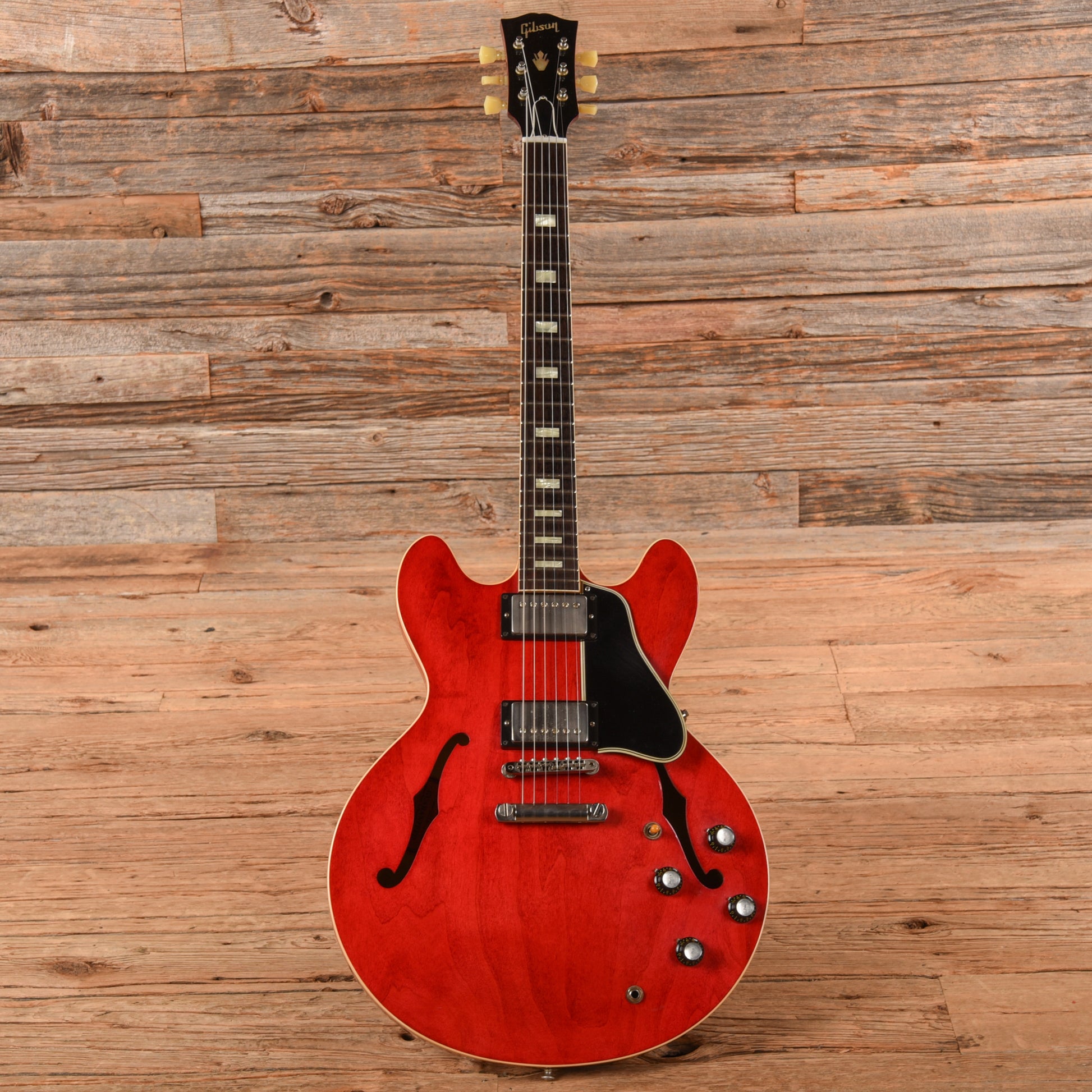 Gibson Memphis '63 ES-335 Block Faded Cherry Electric Guitars / Semi-Hollow