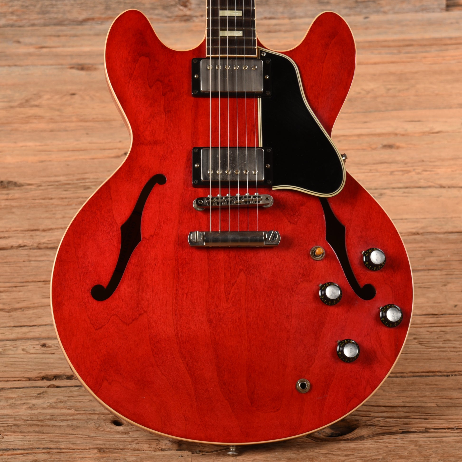 Gibson Memphis '63 ES-335 Block Faded Cherry Electric Guitars / Semi-Hollow