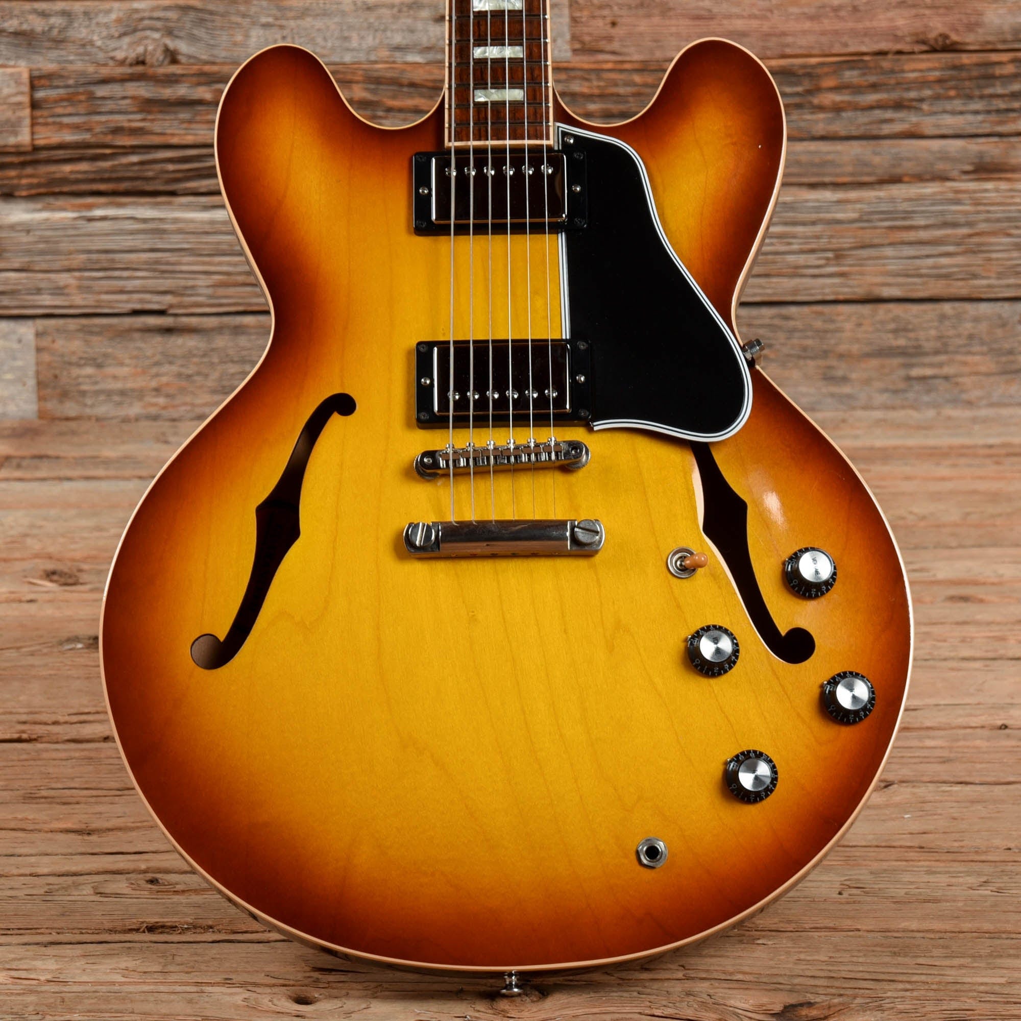 Gibson Memphis ES-335 Block Antique Tea Burst 2012 Electric Guitars / Semi-Hollow