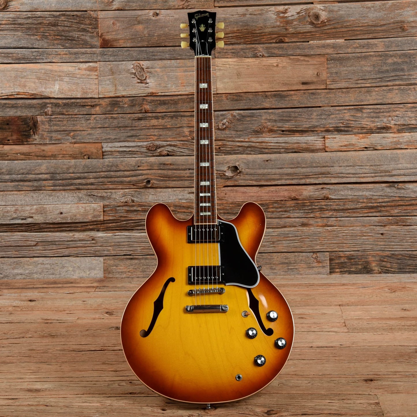Gibson Memphis ES-335 Block Antique Tea Burst 2012 Electric Guitars / Semi-Hollow