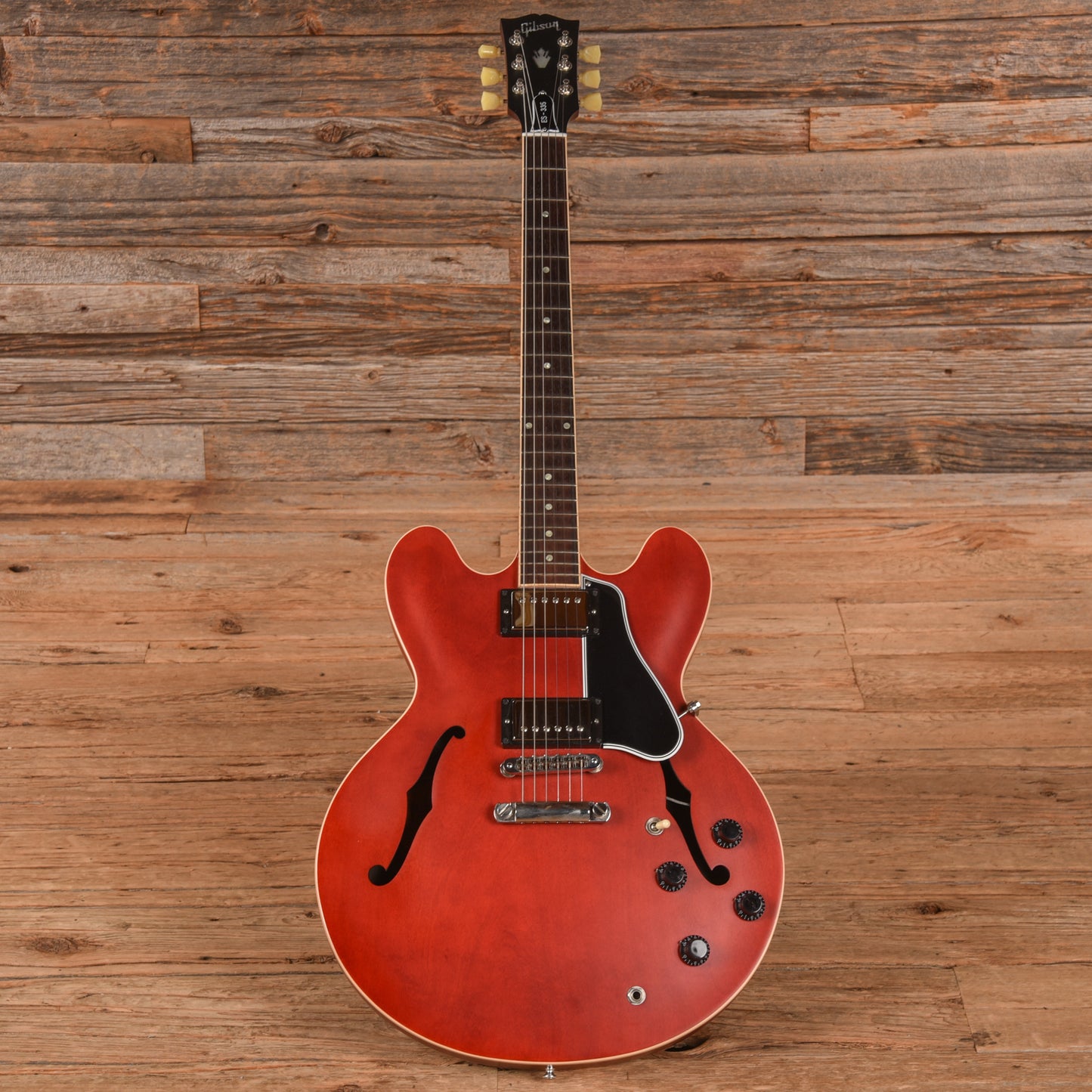 Gibson Memphis ES-335 Dot Satin Red 2013 Electric Guitars / Semi-Hollow