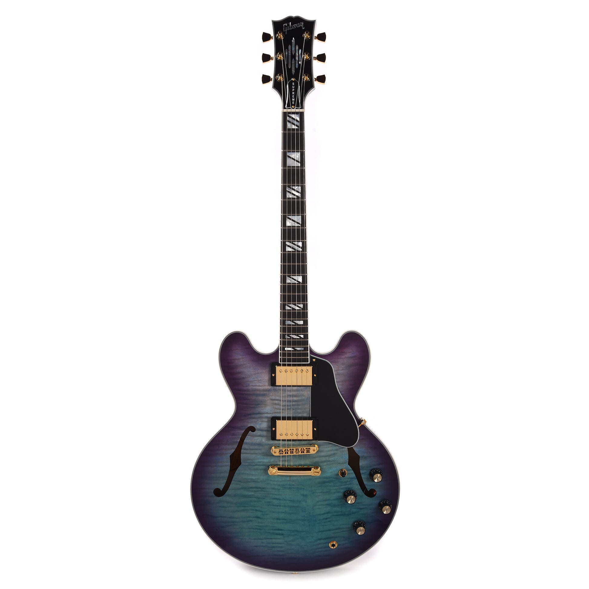 Gibson Modern ES Supreme AAA Maple Blueberry Burst Electric Guitars / Semi-Hollow