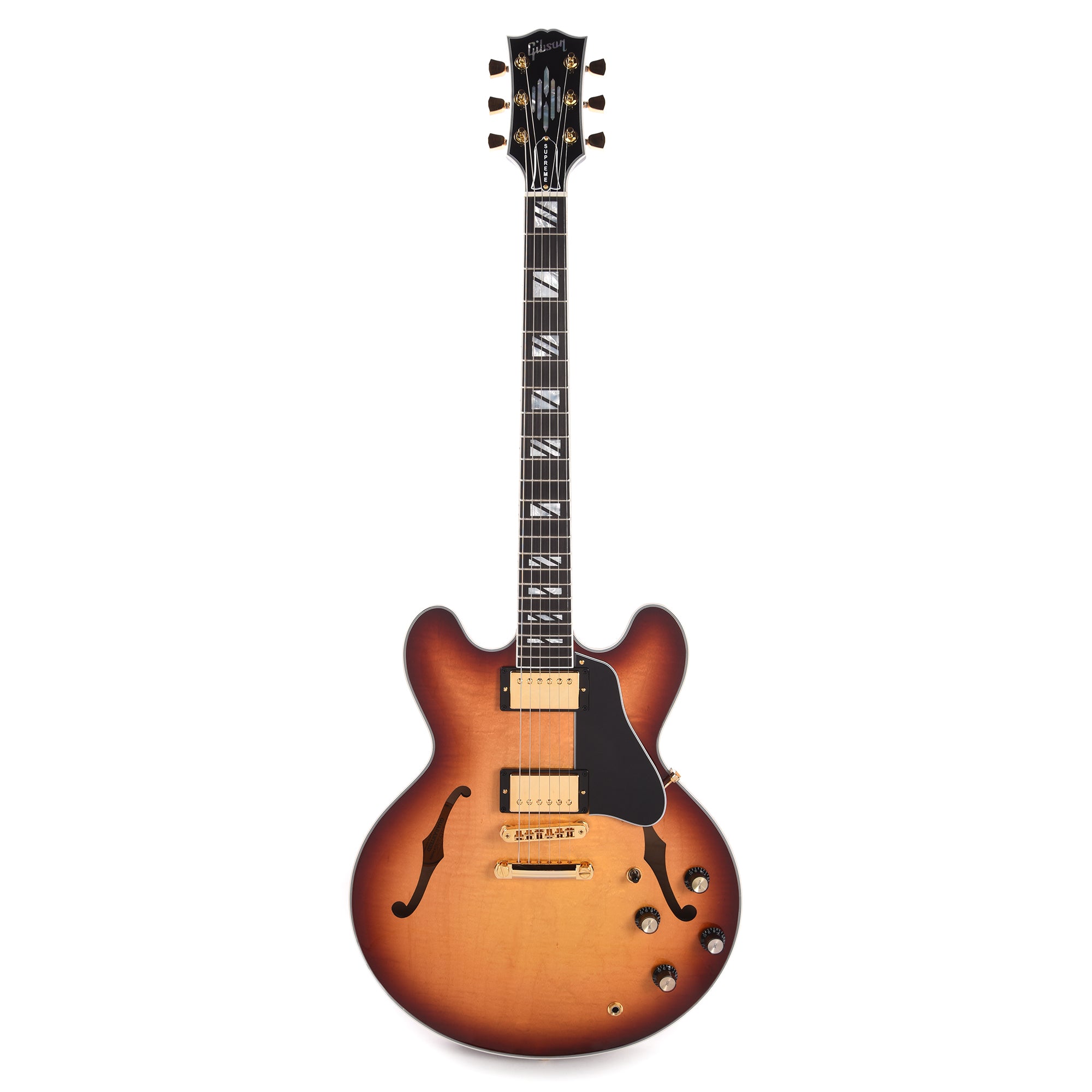 Gibson Modern ES Supreme AAA Maple Bourbon Burst Electric Guitars / Semi-Hollow
