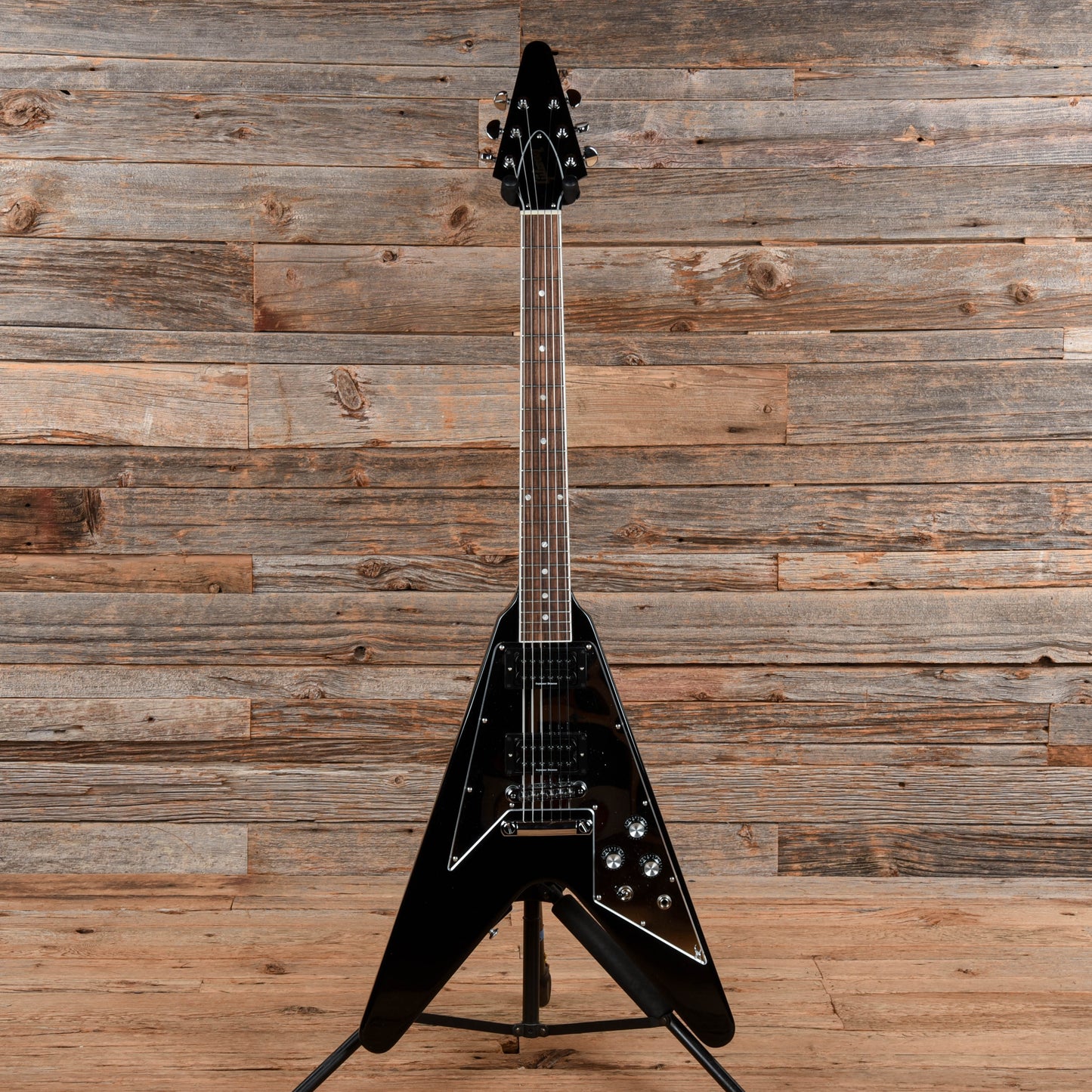 Gibson 70s Flying V Ebony 2024 Electric Guitars / Solid Body