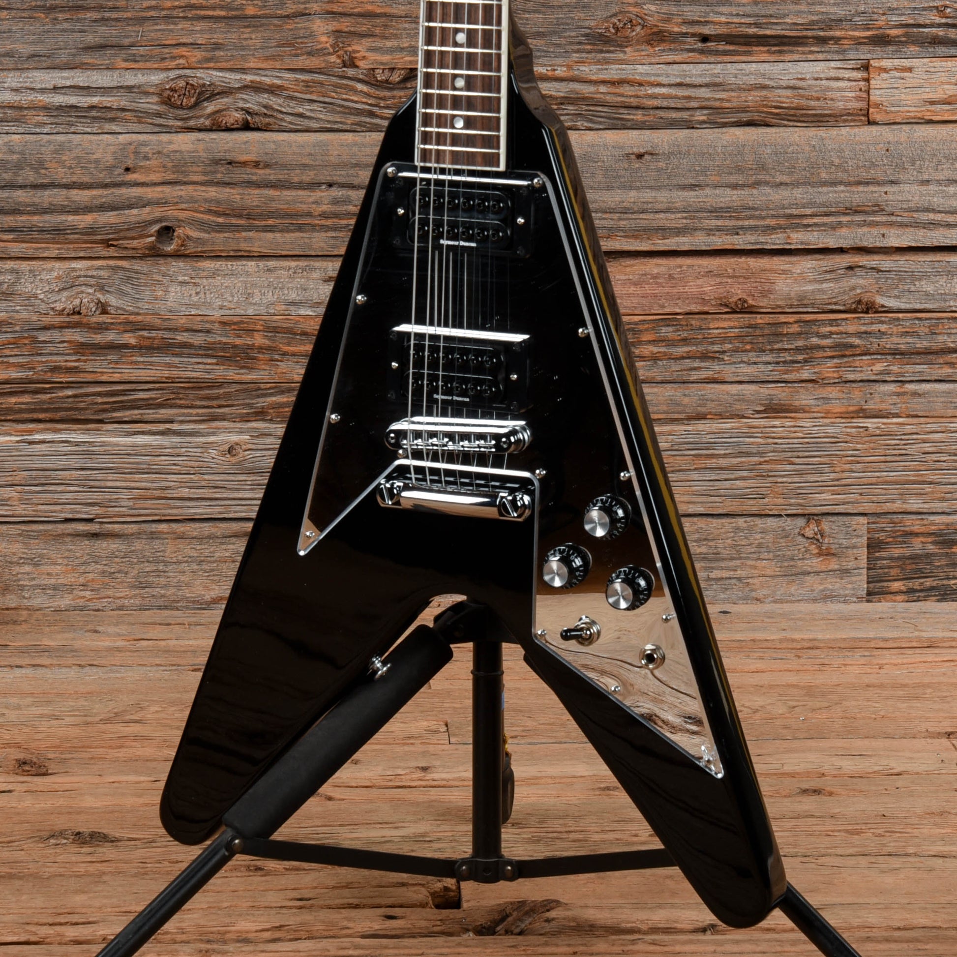 Gibson 70s Flying V Ebony 2024 Electric Guitars / Solid Body
