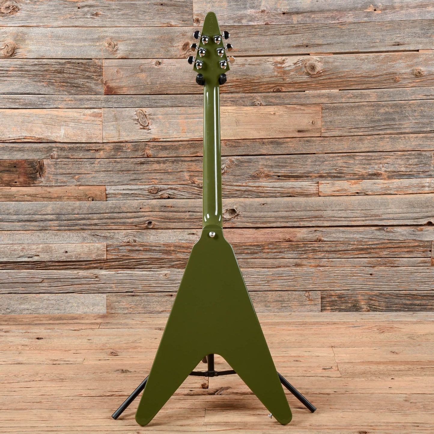 Gibson 70s Flying V Olive Drab 2021 Electric Guitars / Solid Body