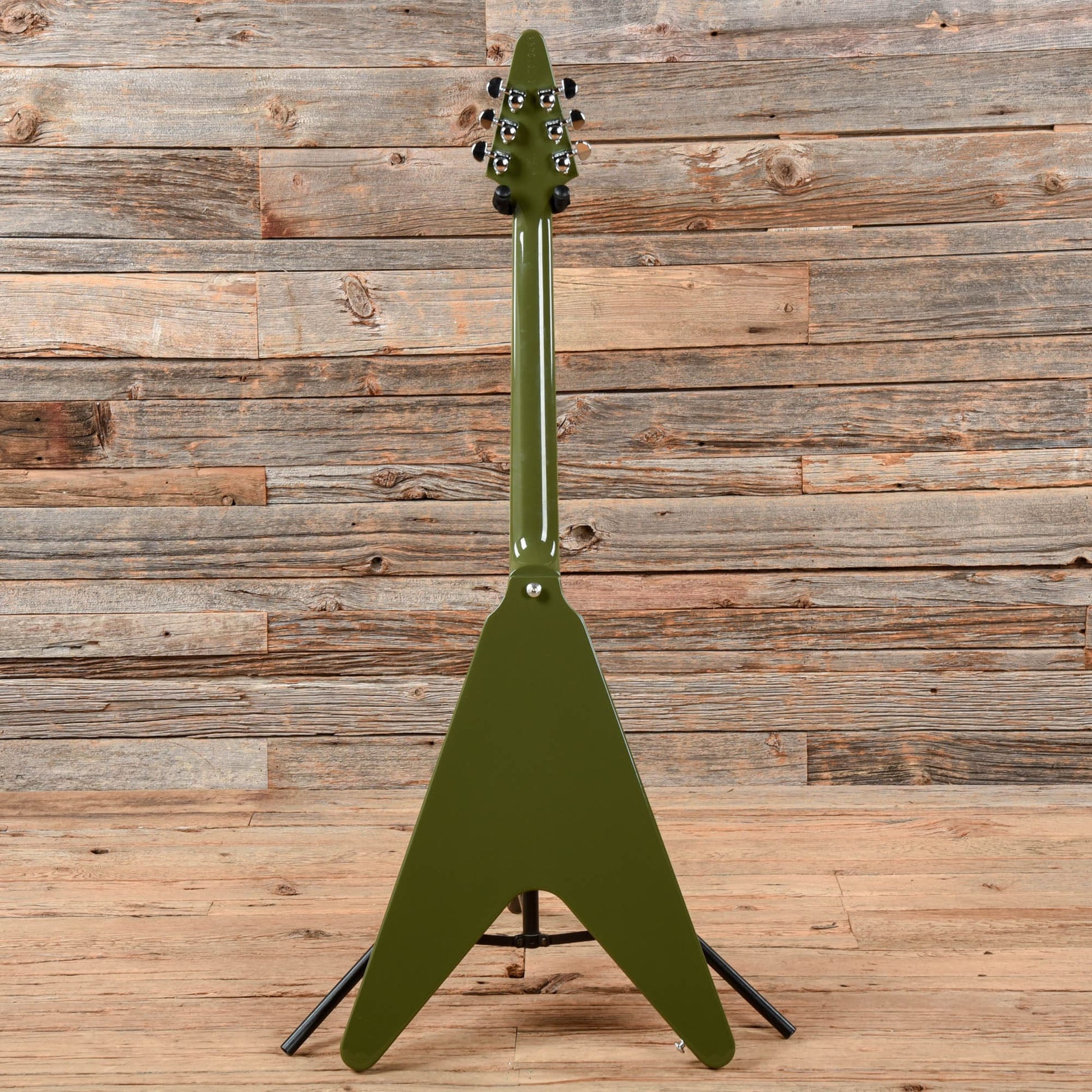 Gibson 70s Flying V Olive Drab 2021 Electric Guitars / Solid Body