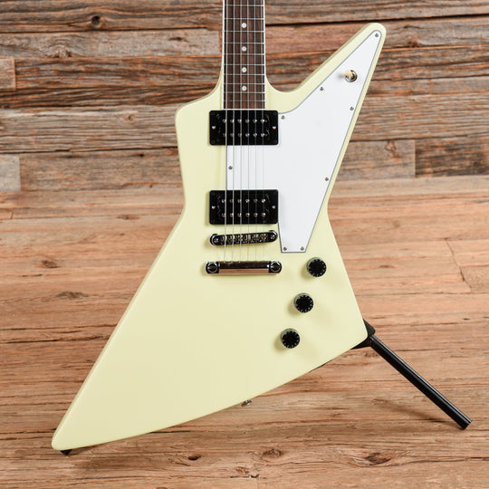 Gibson 70s Tribute Explorer Vintage White Electric Guitars / Solid Body