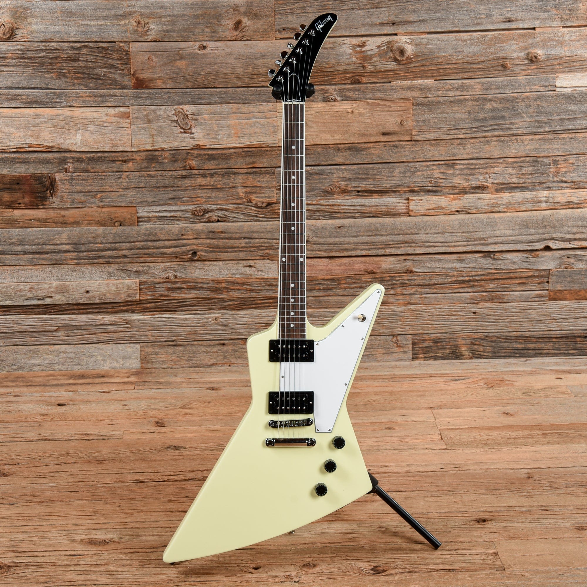 Gibson 70s Tribute Explorer Vintage White Electric Guitars / Solid Body