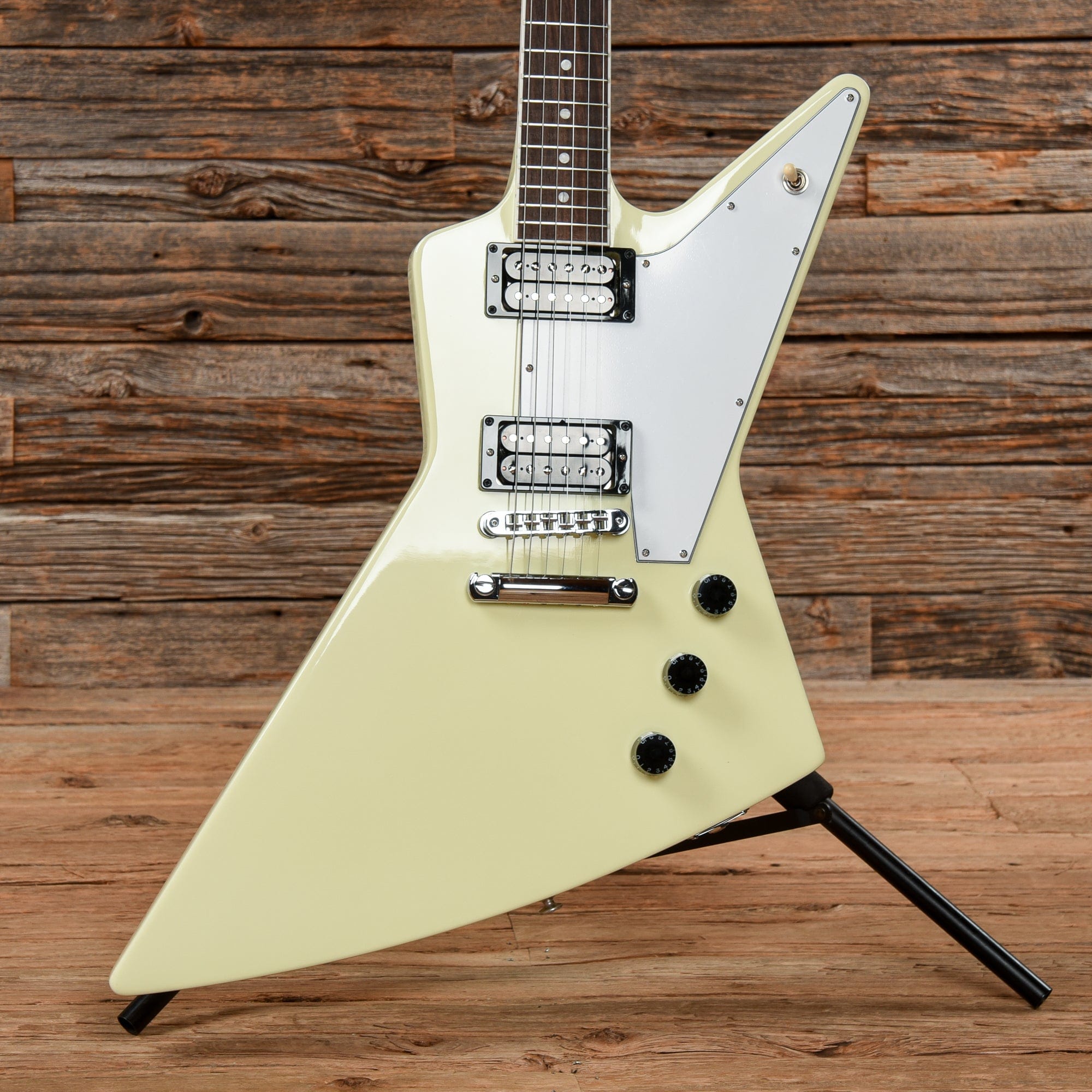 Gibson 70s Tribute Explorer Vintage White Electric Guitars / Solid Body