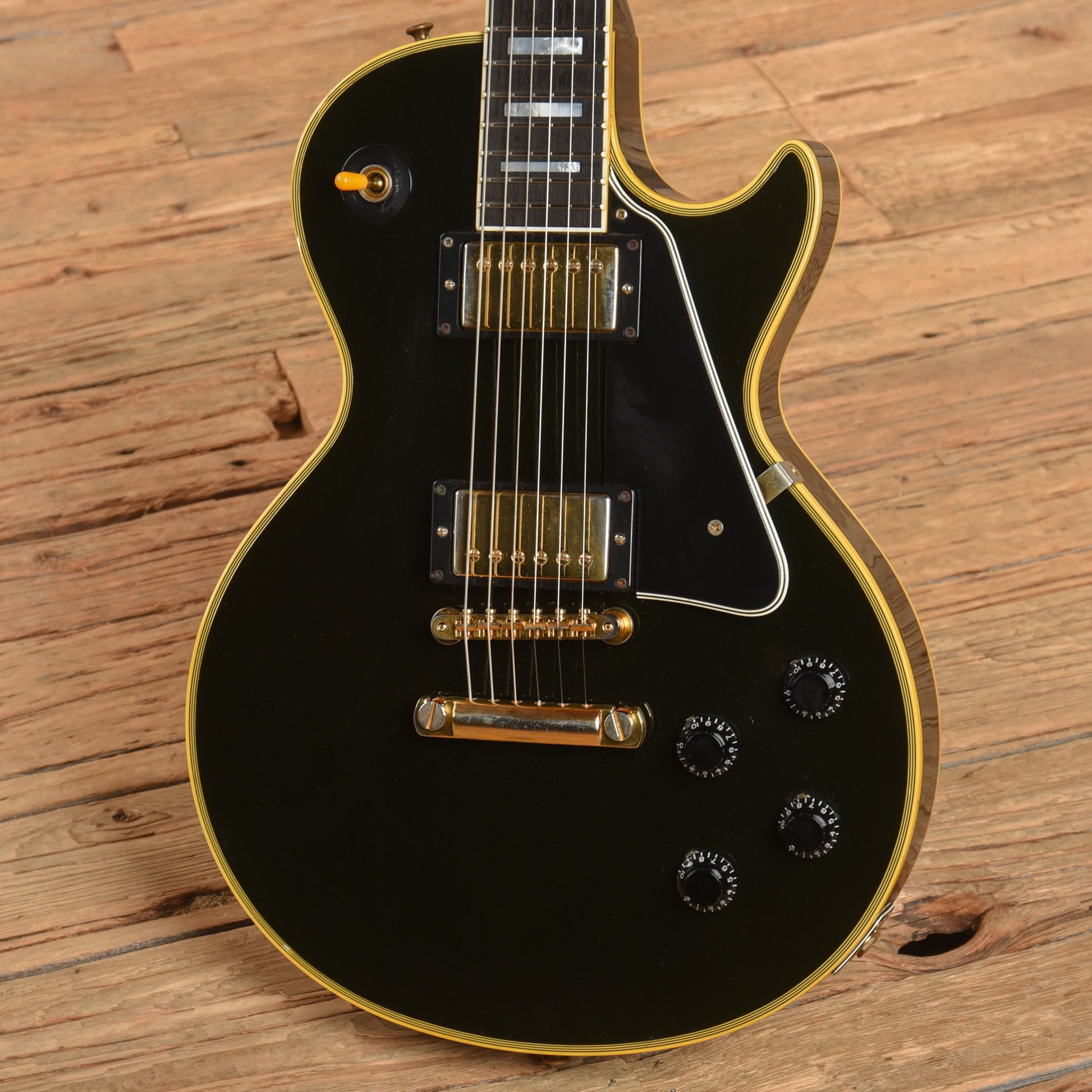Gibson Art and Historic 57 Les Paul Custom Reissue Ebony 2001 Electric Guitars / Solid Body