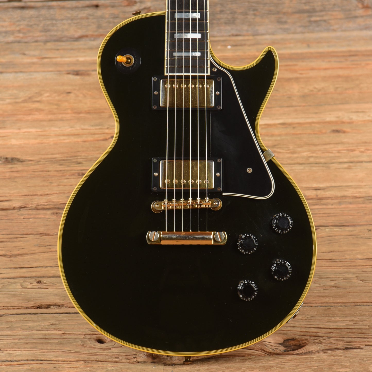 Gibson Art and Historic 57 Les Paul Custom Reissue Ebony 2001 Electric Guitars / Solid Body