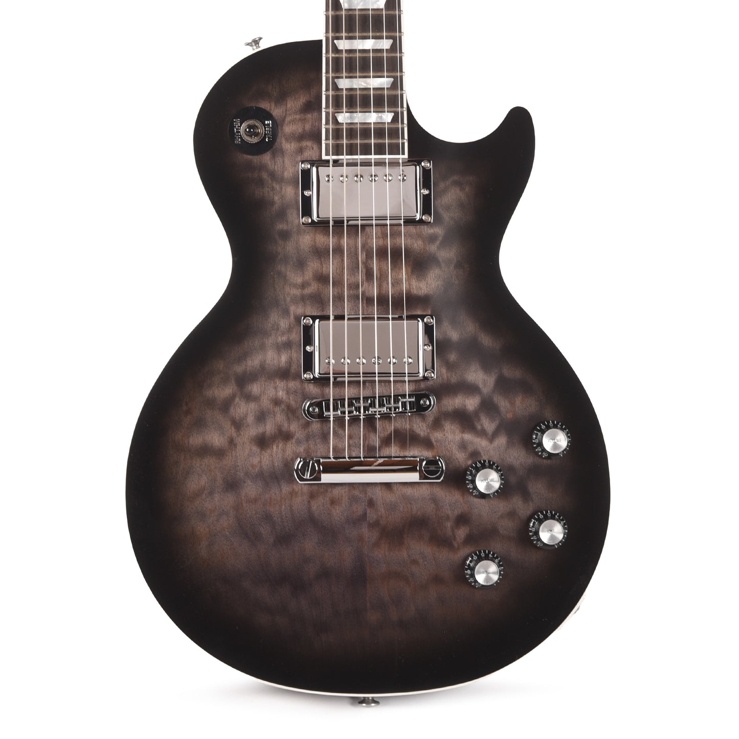 Gibson Artist Mark Morton Les Paul Modern Quilt Translucent Ebony Burst Satin Electric Guitars / Solid Body