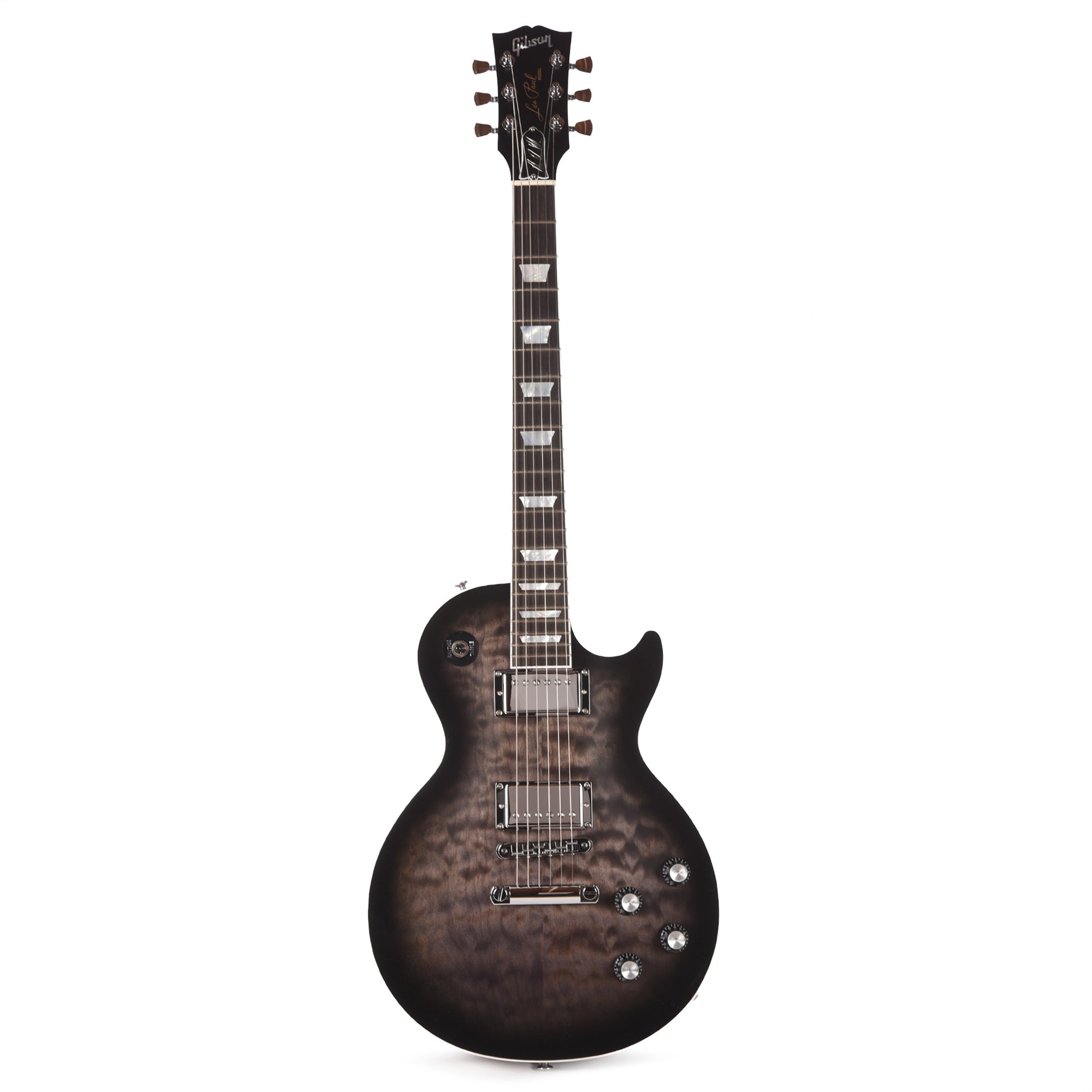Gibson Artist Mark Morton Les Paul Modern Quilt Translucent Ebony Burst Satin Electric Guitars / Solid Body