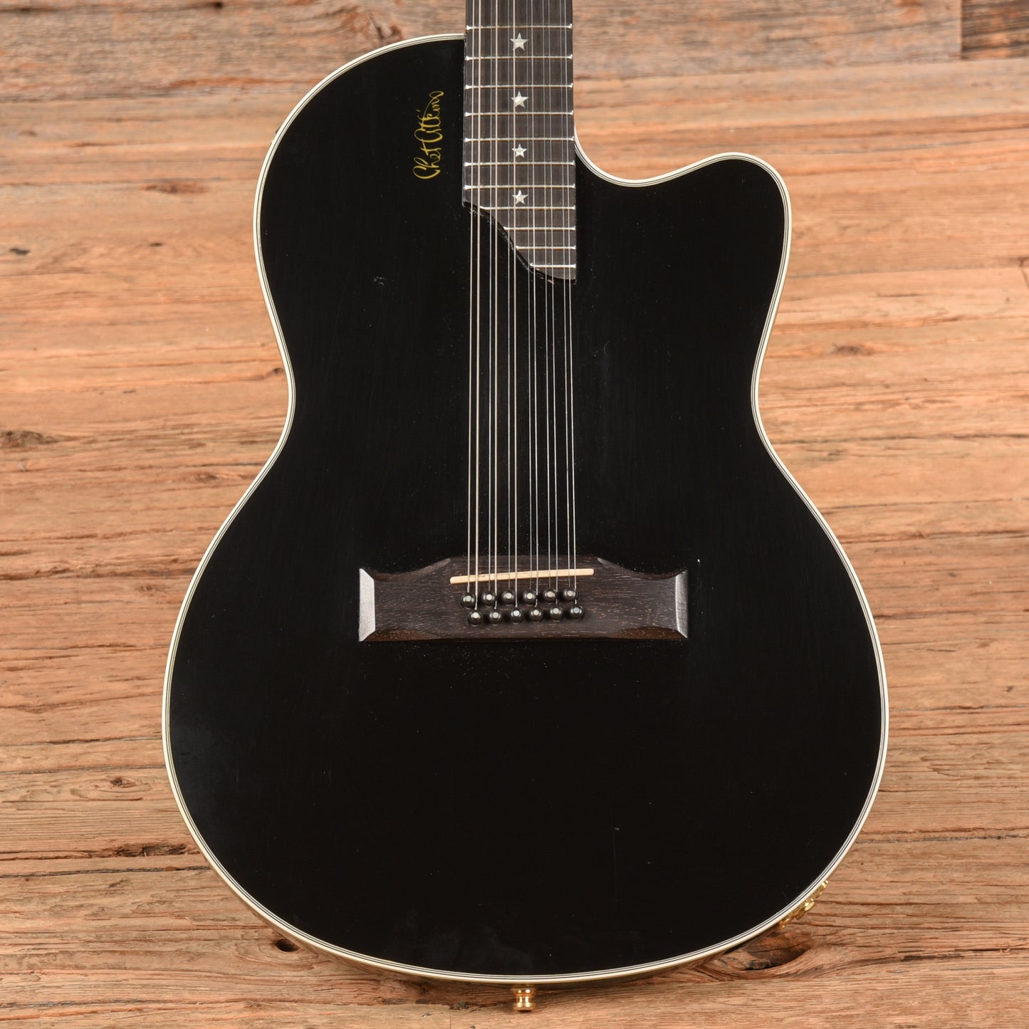Gibson Chet Atkins SST 12 String Black 1998  - Dave Amato of REO Speedwagon Electric Guitars / Solid Body