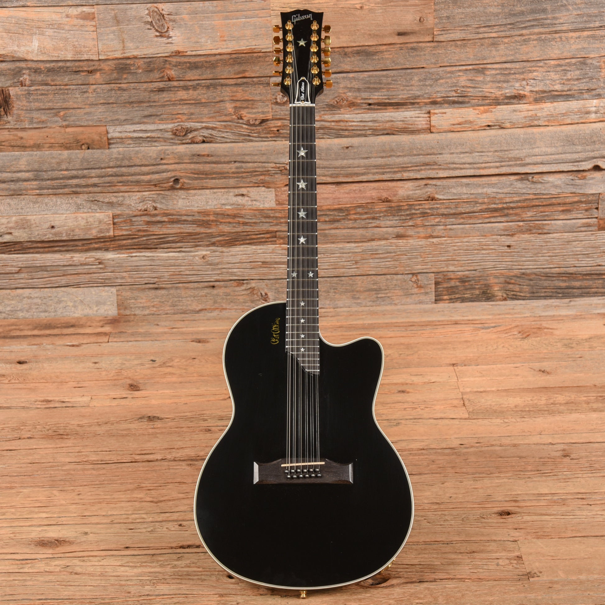 Gibson Chet Atkins SST 12 String Black 1998  - Dave Amato of REO Speedwagon Electric Guitars / Solid Body