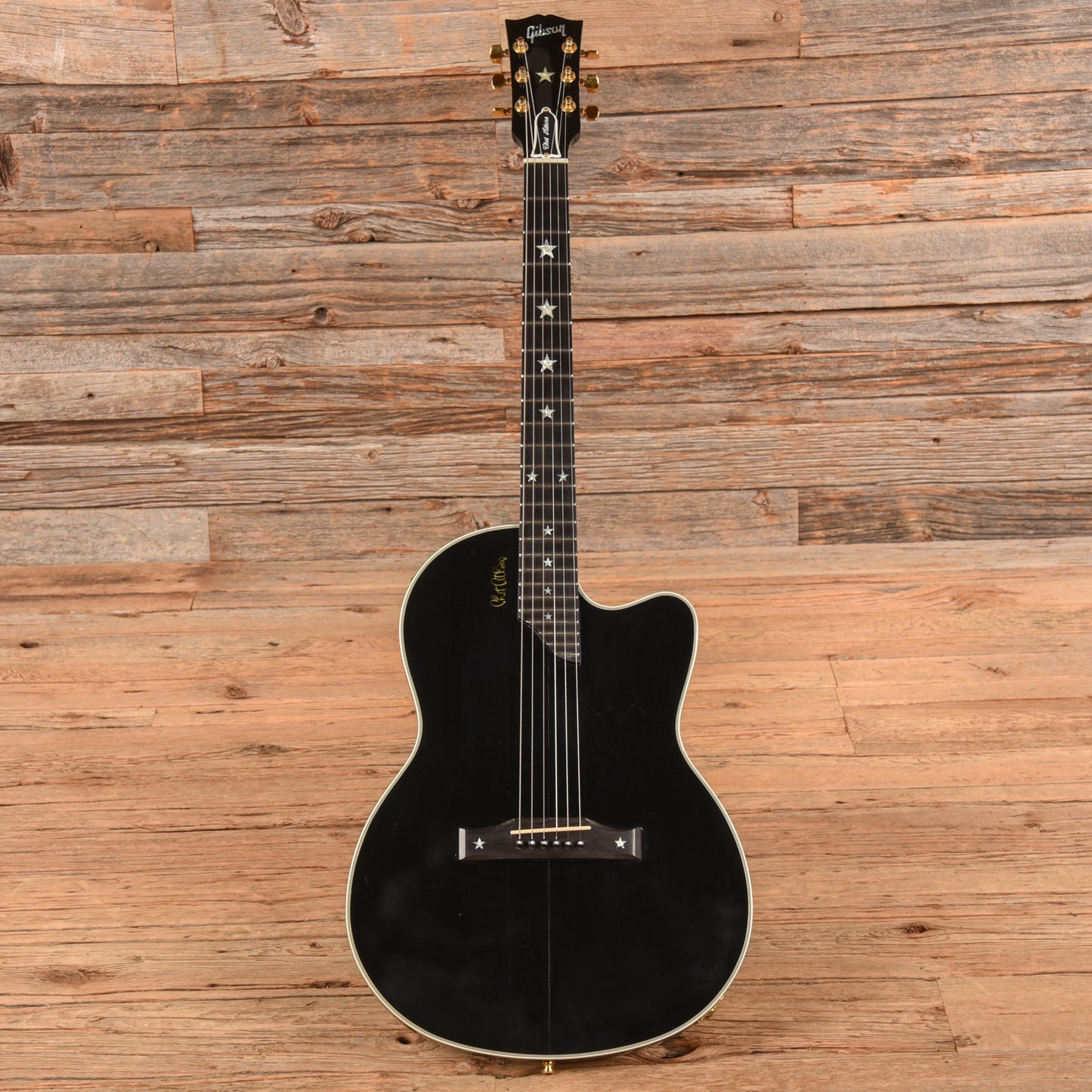 Gibson Chet Atkins SST 6 String Black 1998  - Dave Amato of REO Speedwagon Electric Guitars / Solid Body