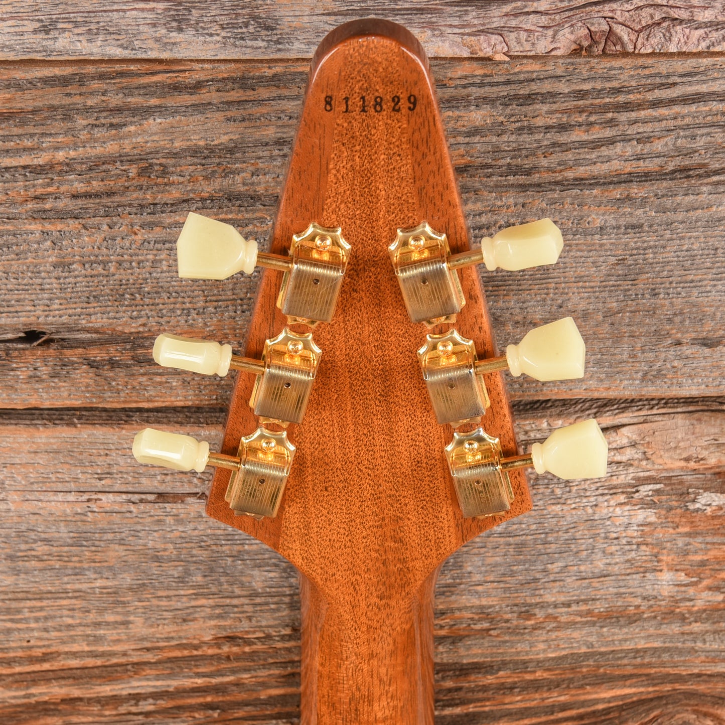 Gibson Custom 1958 Flying V Mahogany Natural 2021 Electric Guitars / Solid Body