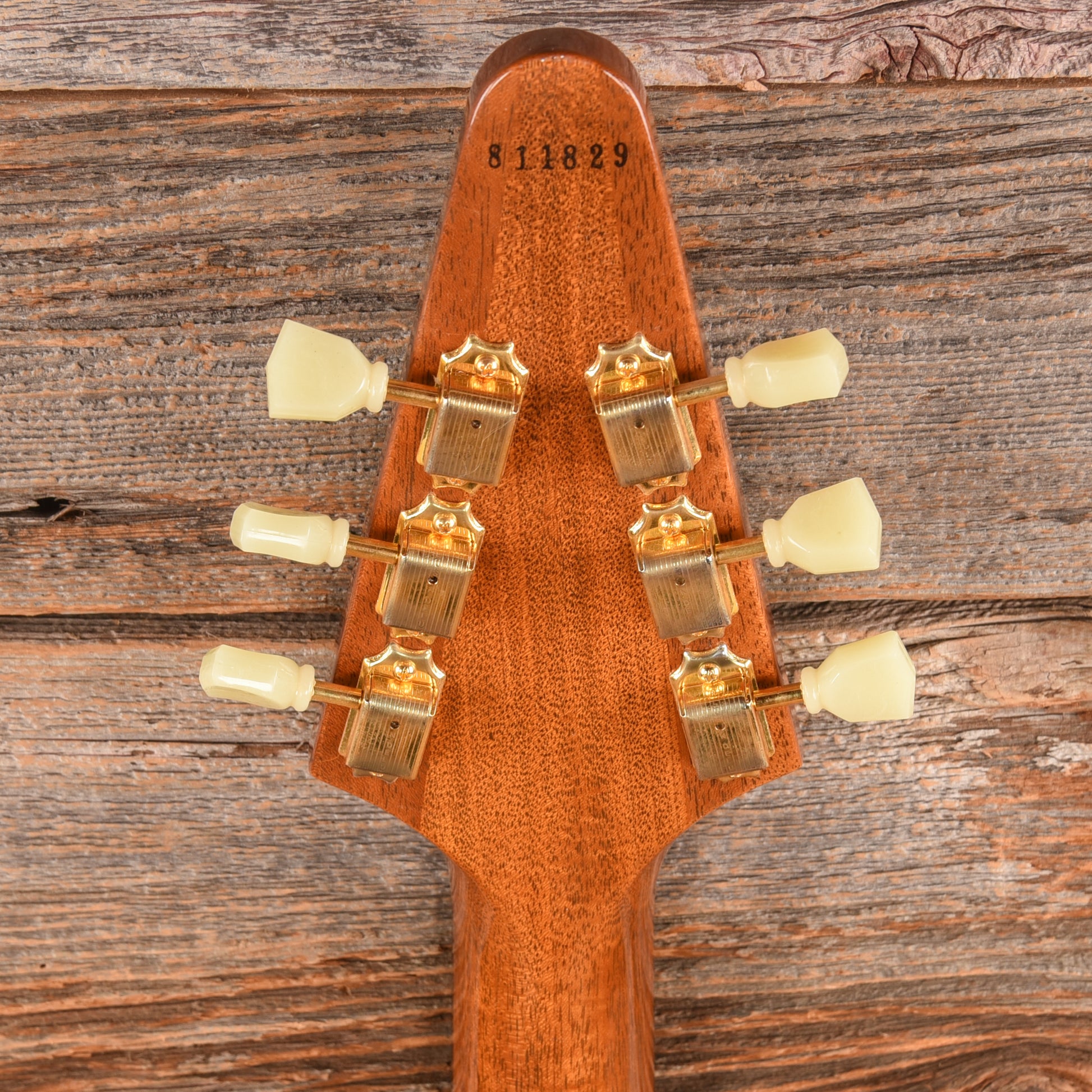 Gibson Custom 1958 Flying V Mahogany Natural 2021 Electric Guitars / Solid Body