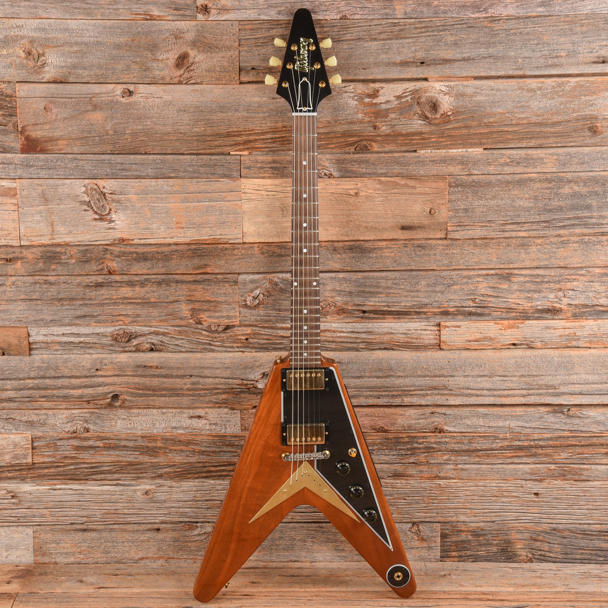 Gibson Custom 1958 Flying V Mahogany Natural 2021 Electric Guitars / Solid Body