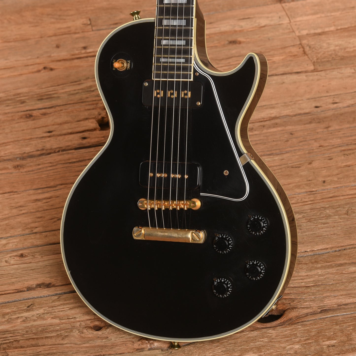 Gibson Custom '54 Les Paul Custom VOS Ebony 2007 Electric Guitars / Solid Body