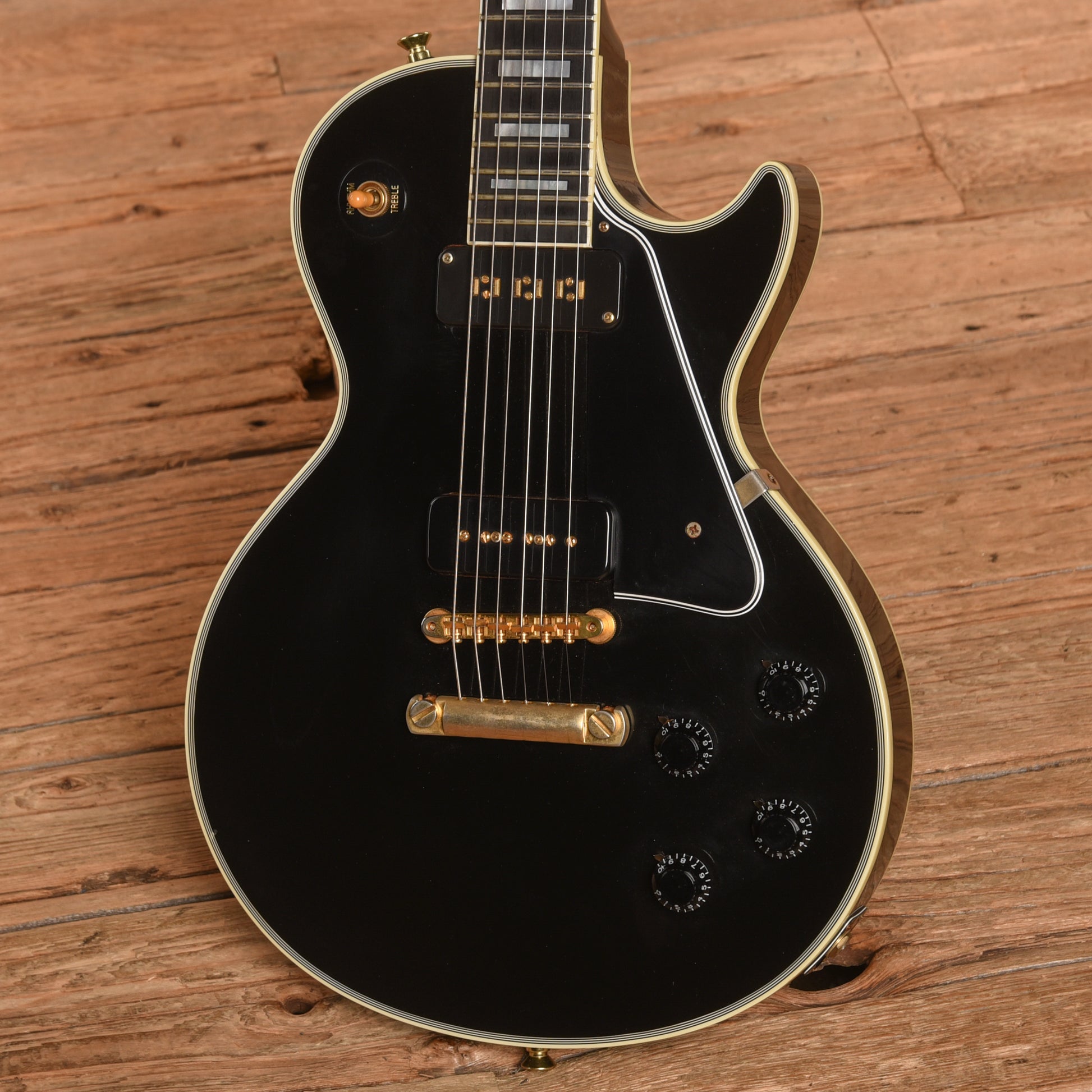 Gibson Custom '54 Les Paul Custom VOS Ebony 2007 Electric Guitars / Solid Body